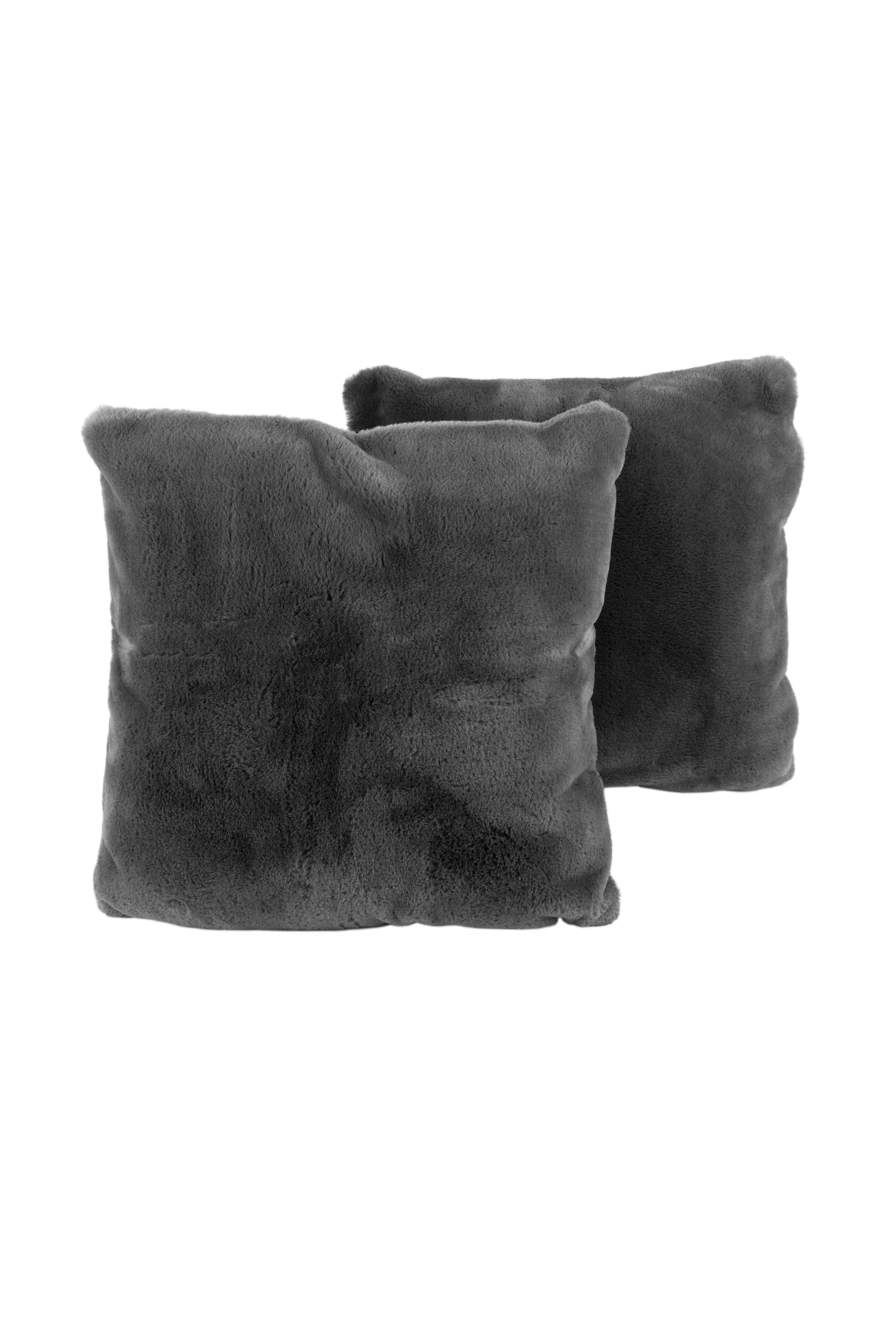 Deko-Kissen Dekokissen Aimee 625 2er-Set Anthrazit