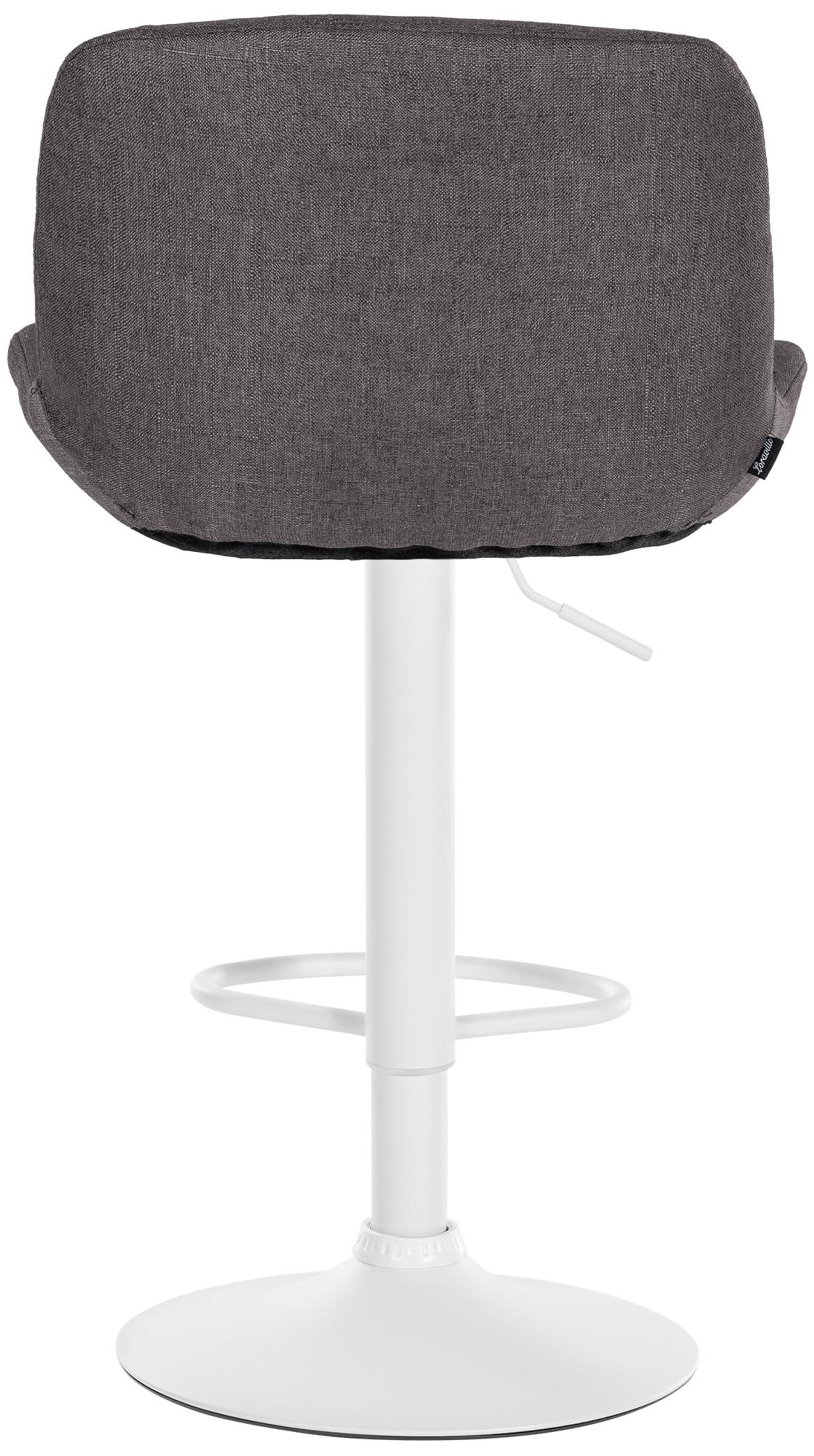 Barhocker Solon Weiß Stoff
