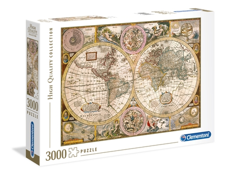 Clementoni Puzzles High Quality Collection - 3000 Teile Puzzle - Alte Karte