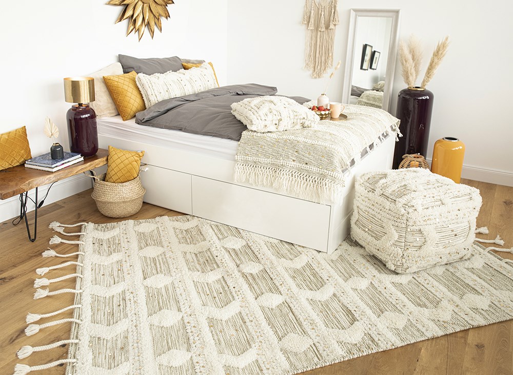 Teppich Bohist 425 Creme / Khaki 200cm x 290cm
