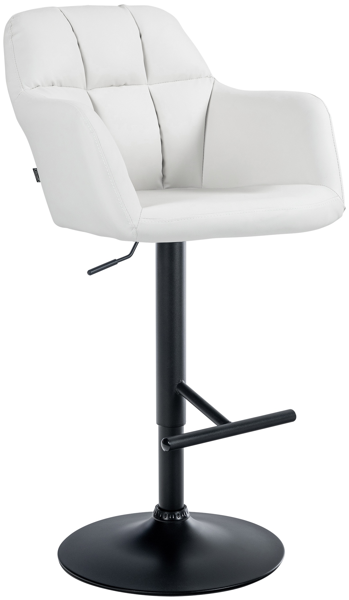 Barhocker Natoma Kunstleder schwarz