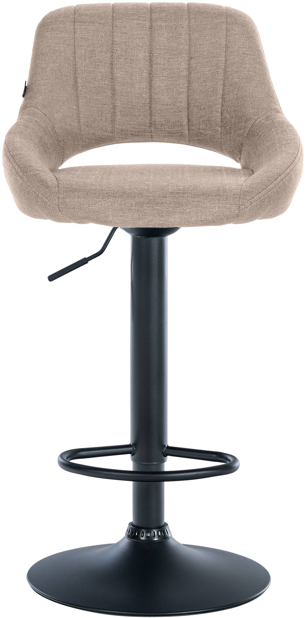 Barhocker Milet Stoff schwarz