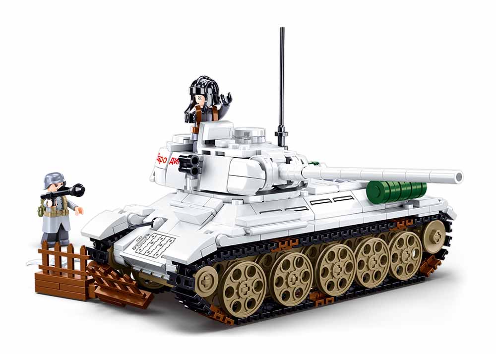 Sluban Bau- & Konstruktionsspielzeug Sluban M38-B0978 - Army Battle of Budapest - Medium Panzer (weiß)