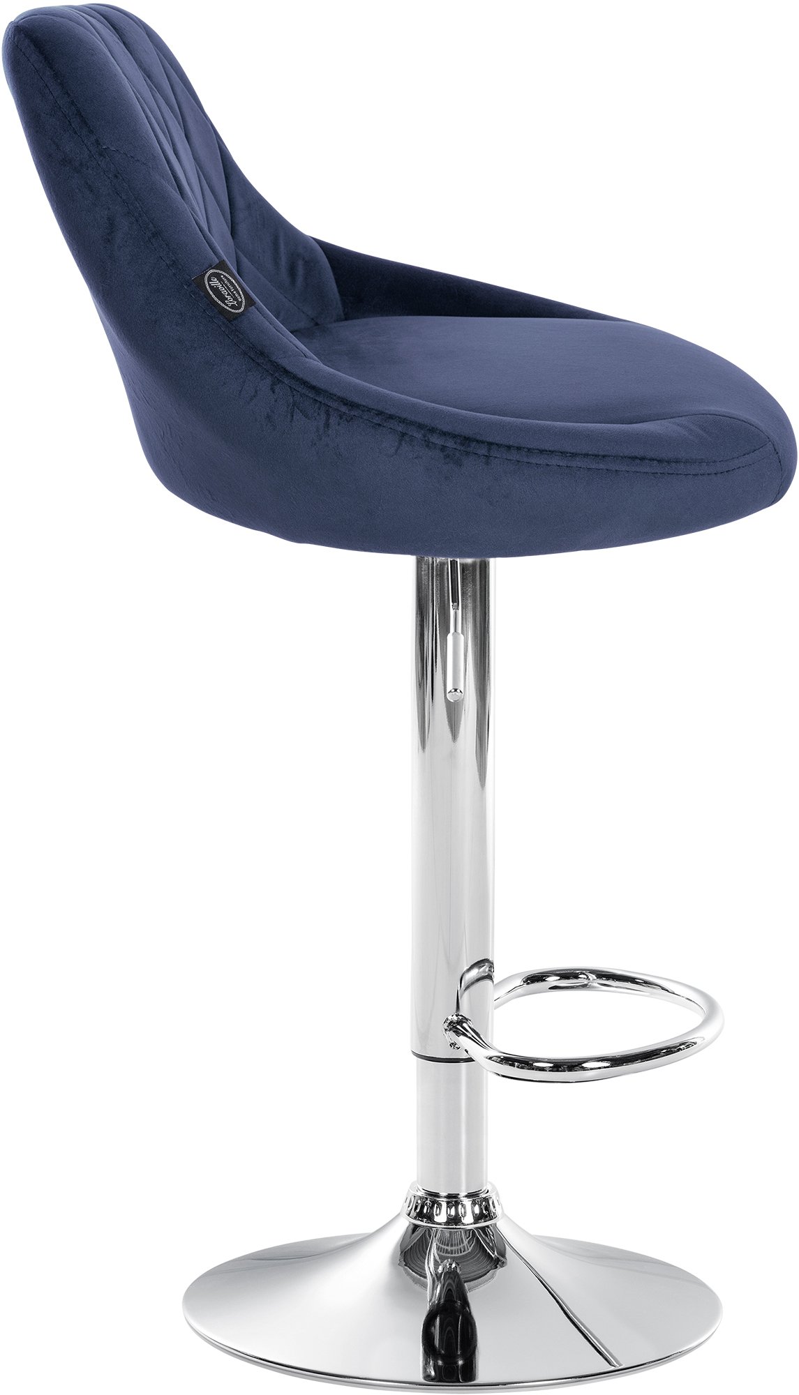 Barhocker Lazio Samt chrom