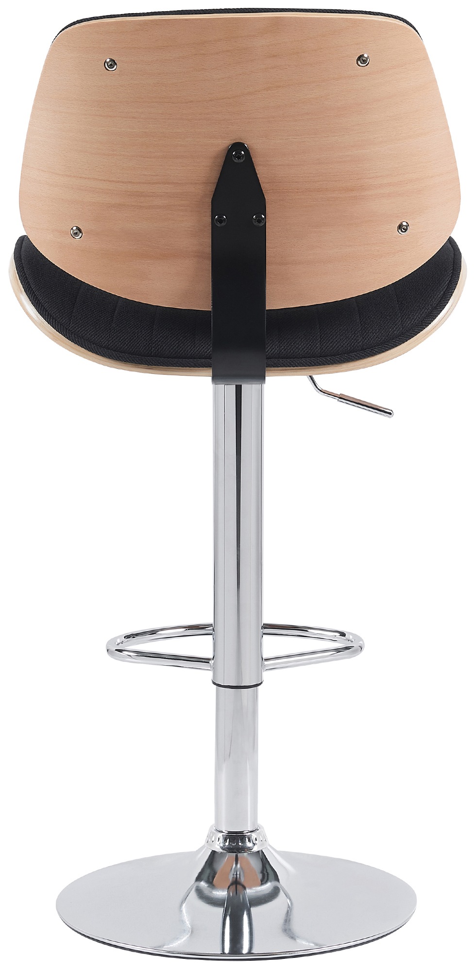 2er Set Barhocker Clawson Stoff chrom