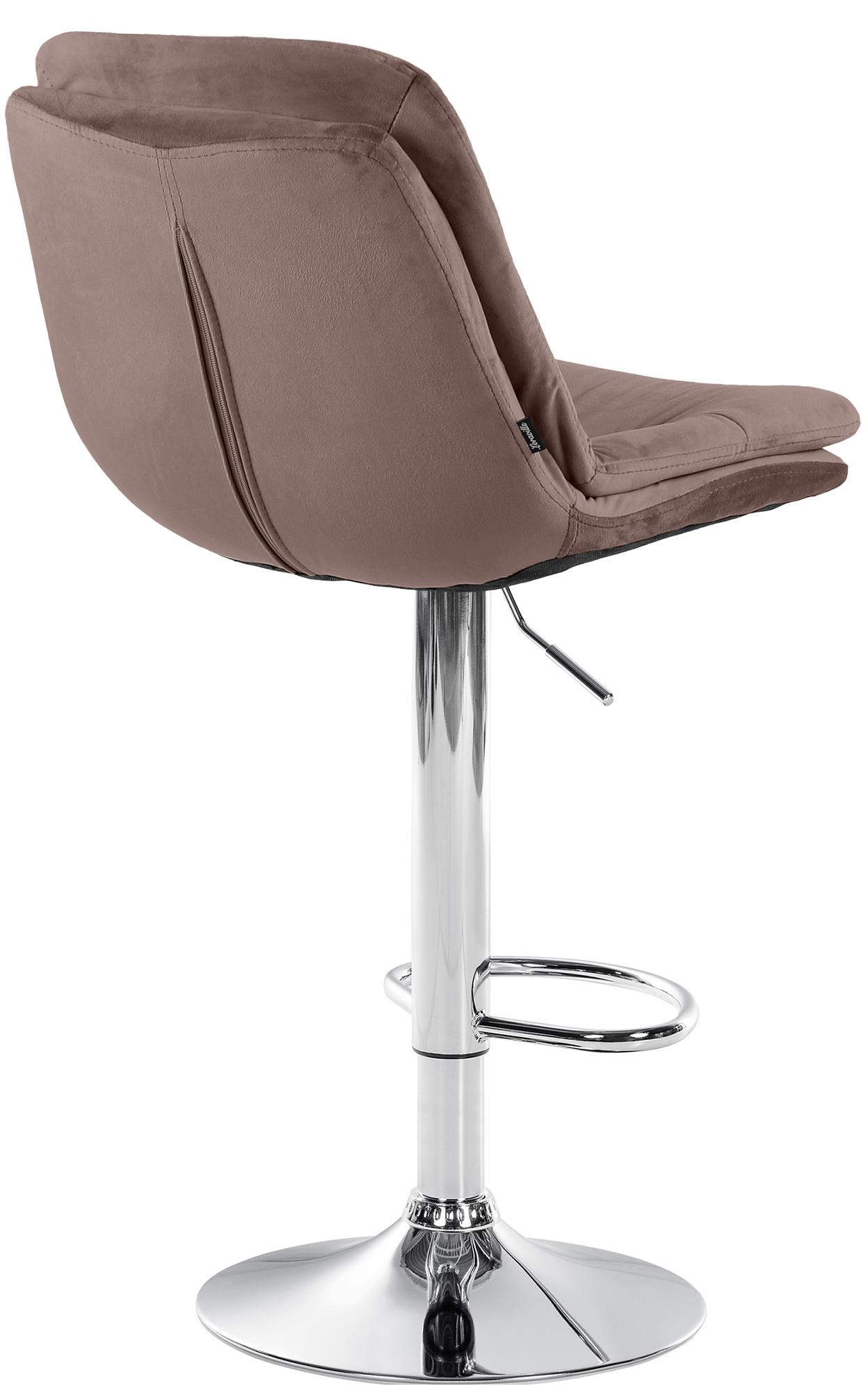 Barhocker Laurel Samt chrom
