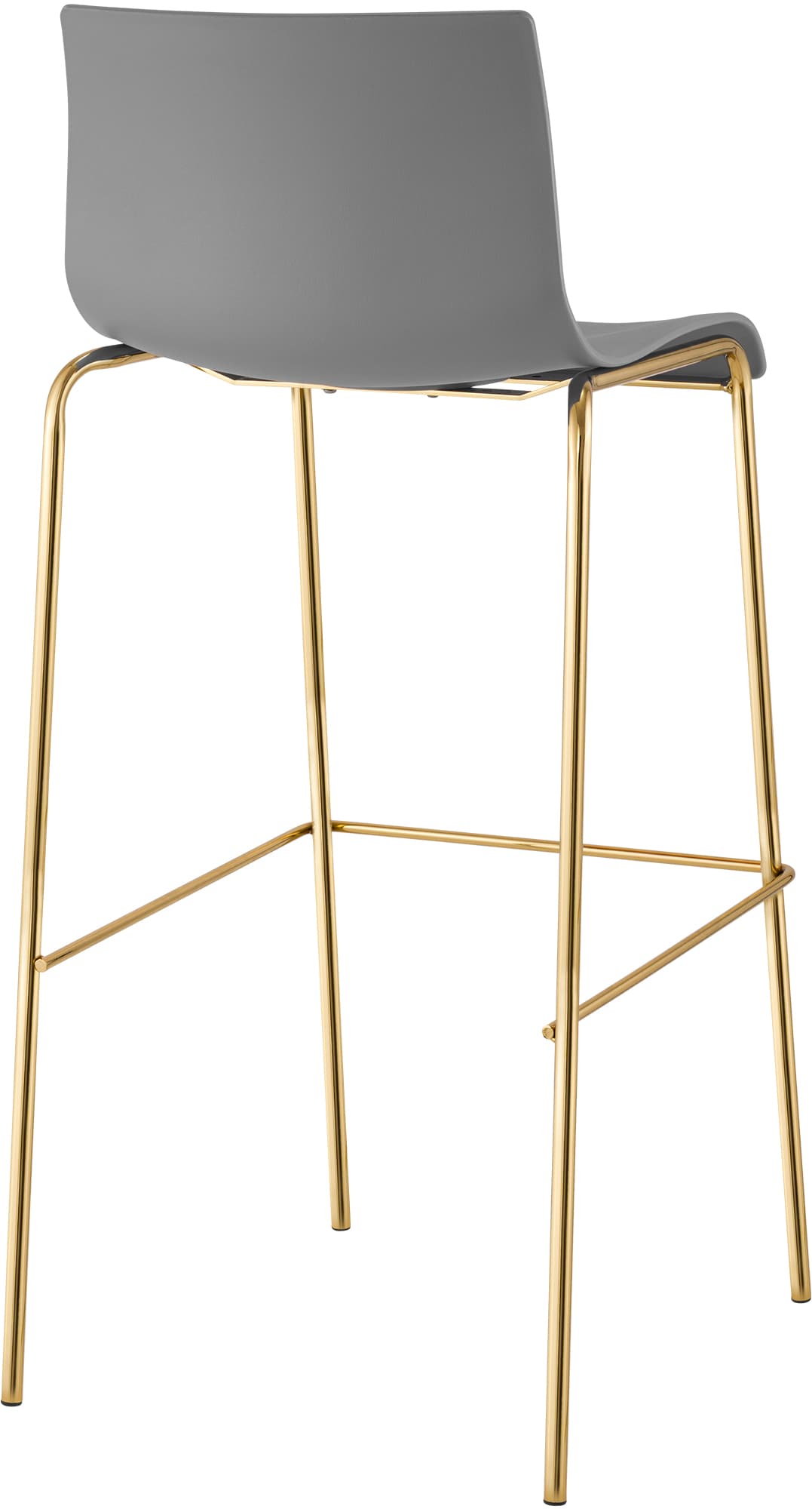 Barhocker Hoover Kunststoff 4-Fuß Gold