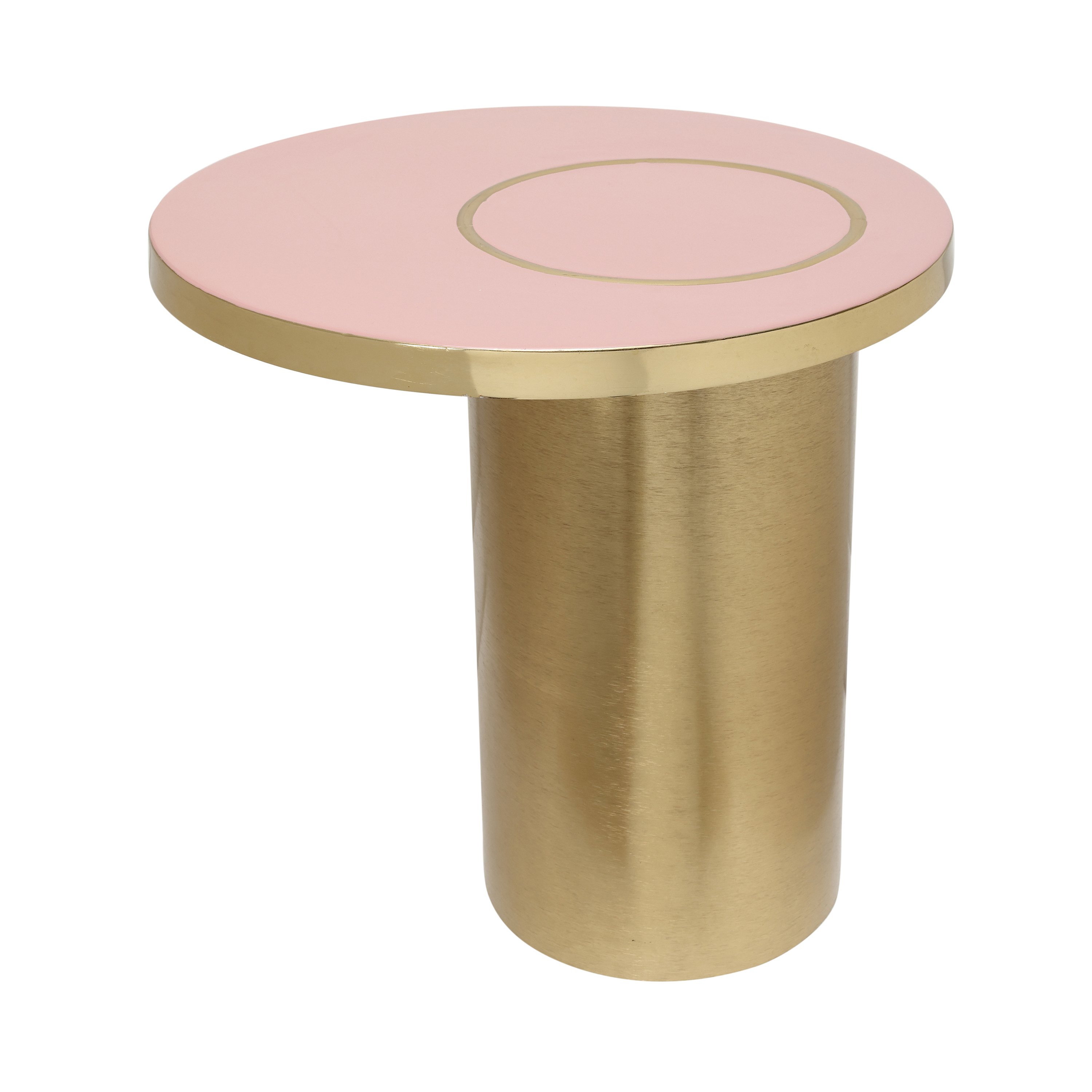 Beistelltisch Beistelltisch Art Deco 2325 Rosa / Gold
