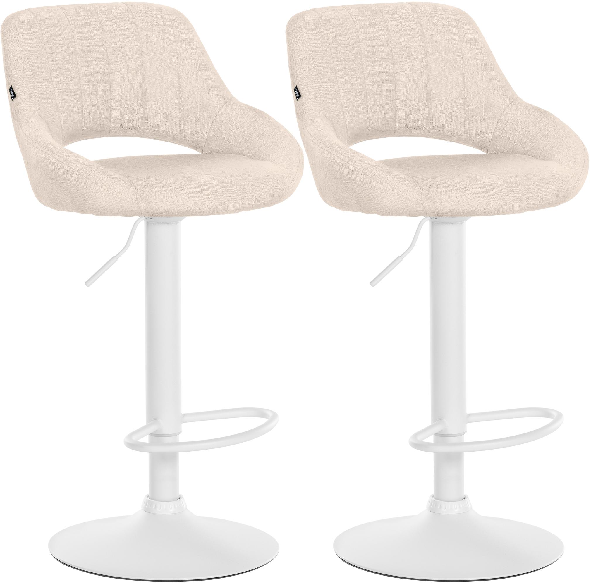 2er Set Barhocker Milet Stoff W
