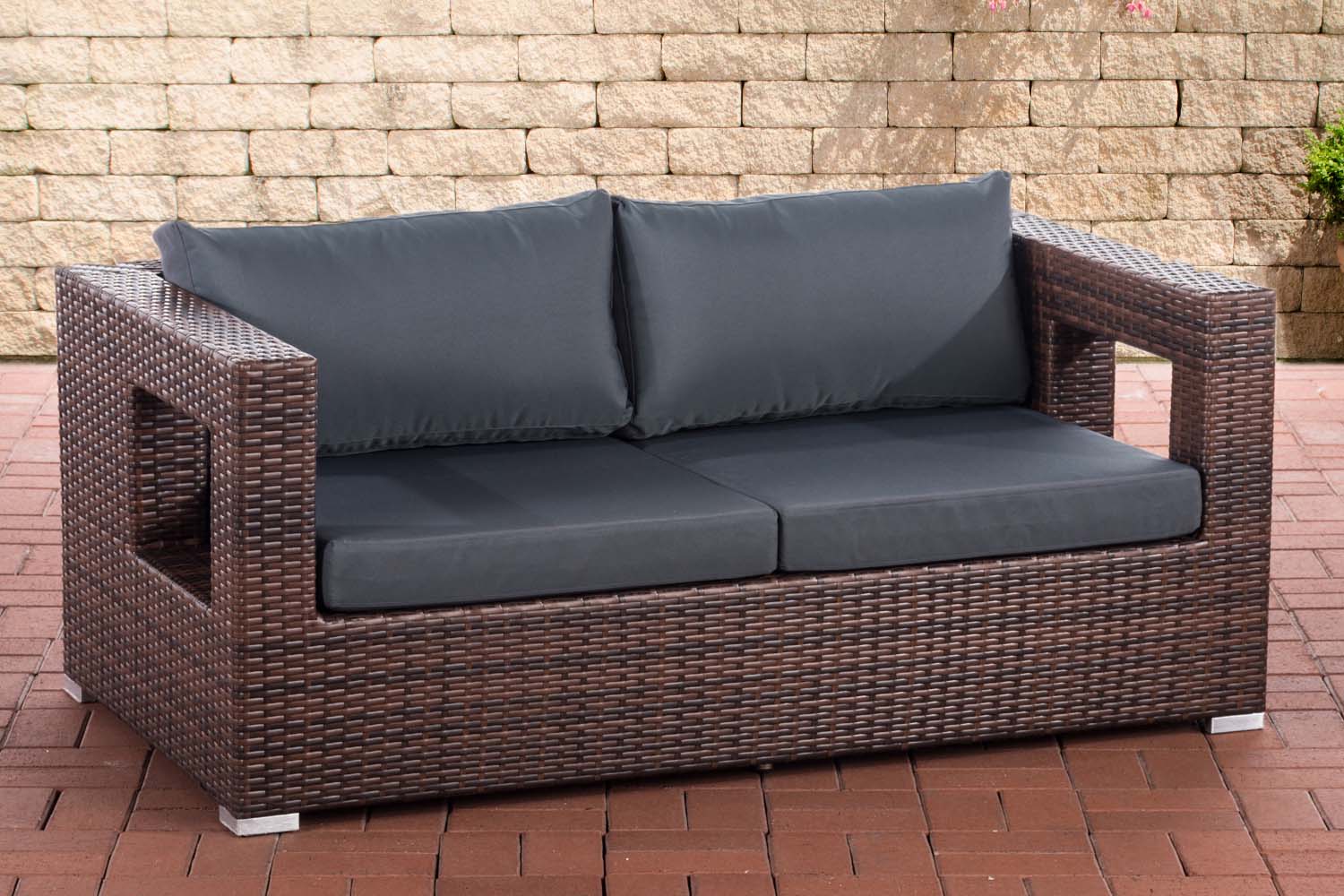 2er Sofa Honolulu eisengrau