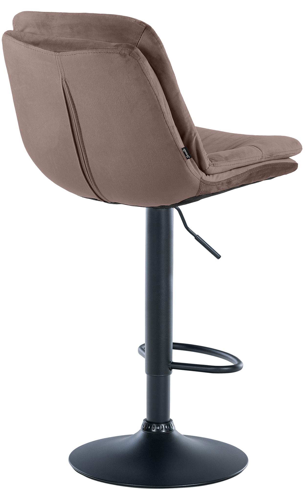 Barhocker Laurel Samt schwarz