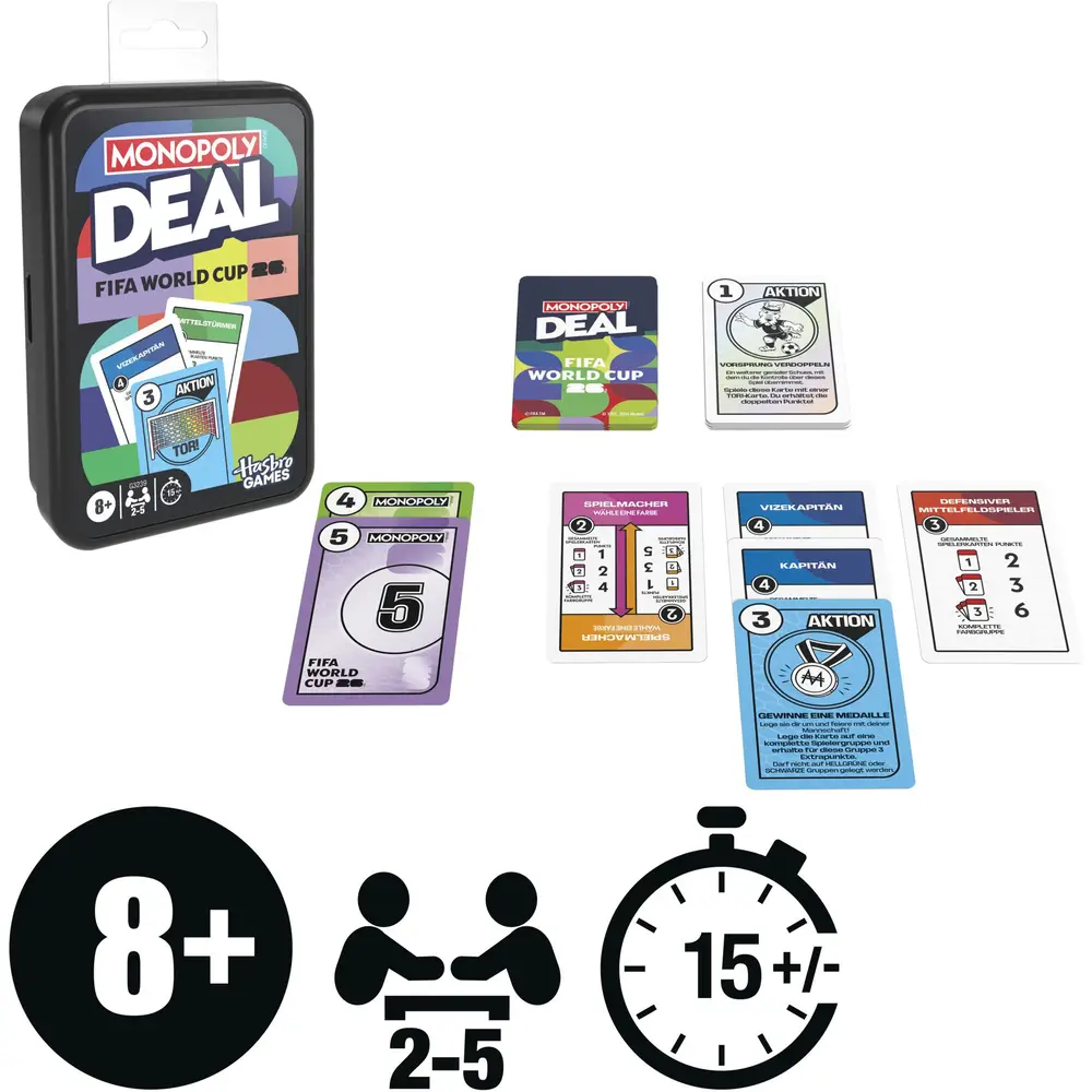 HASBRO Kartenspiele Hasbro G3239EDD - Monopoly Deal FIFA