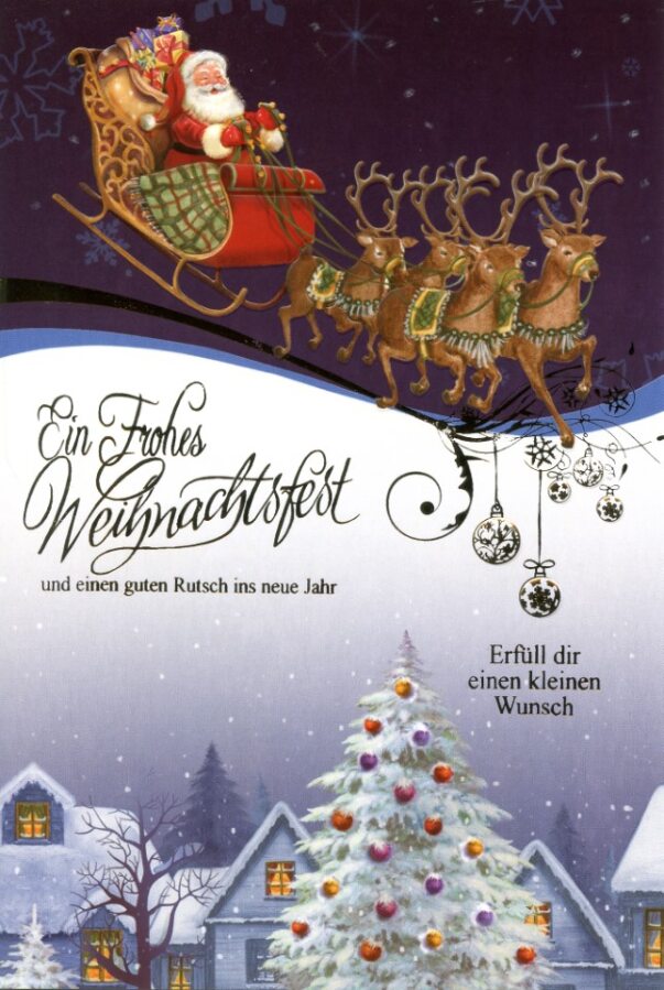 Taunus-Verlag Saisonartikel Weihnachtskarten Weihnachtsmann - 100 Stück - 6 Motive