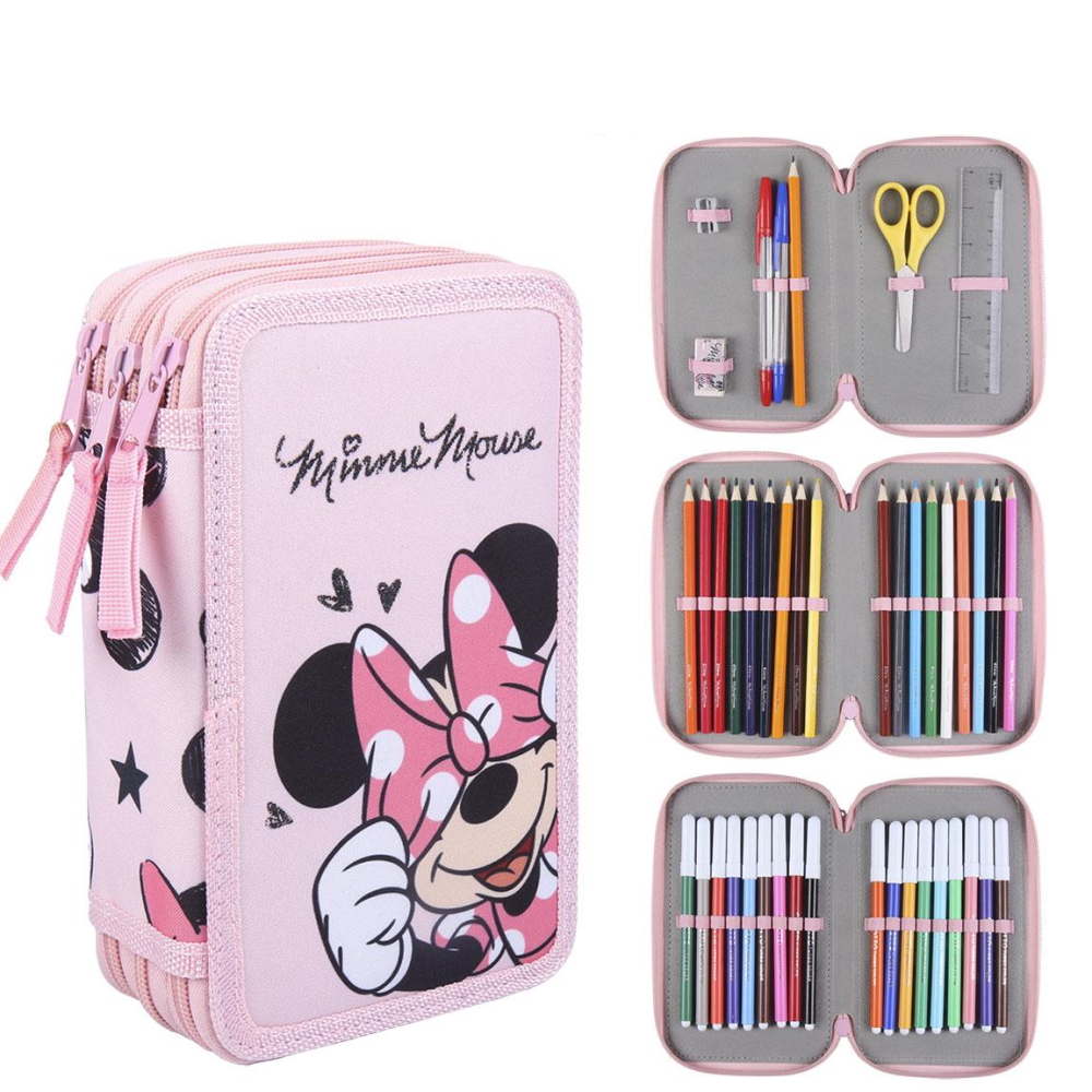 Cerda Minnie Mouse Disney Minnie Mouse Rosa - Schüleretui 3-fach