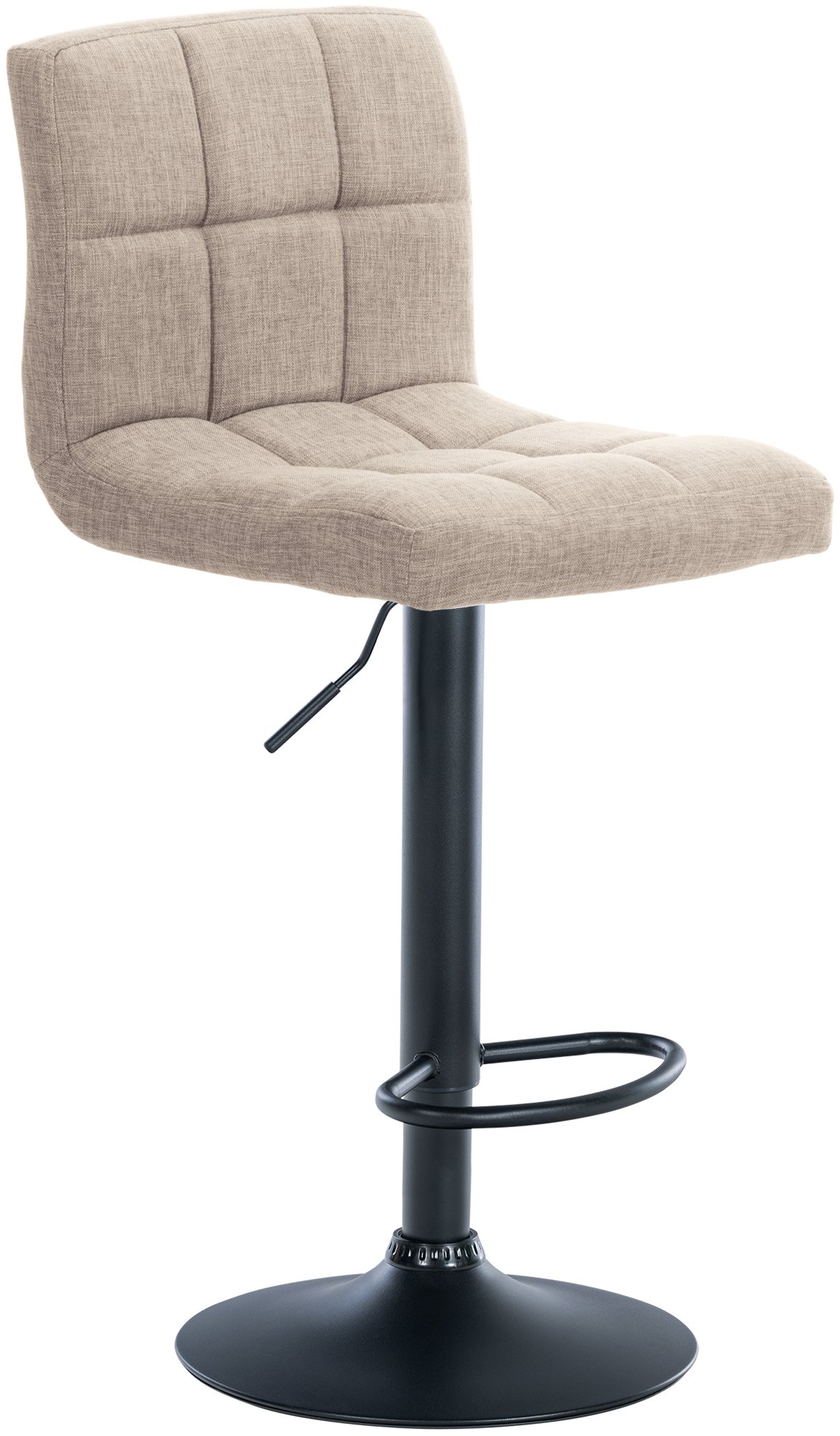 2er Set Barhocker Calma Stoff schwarz