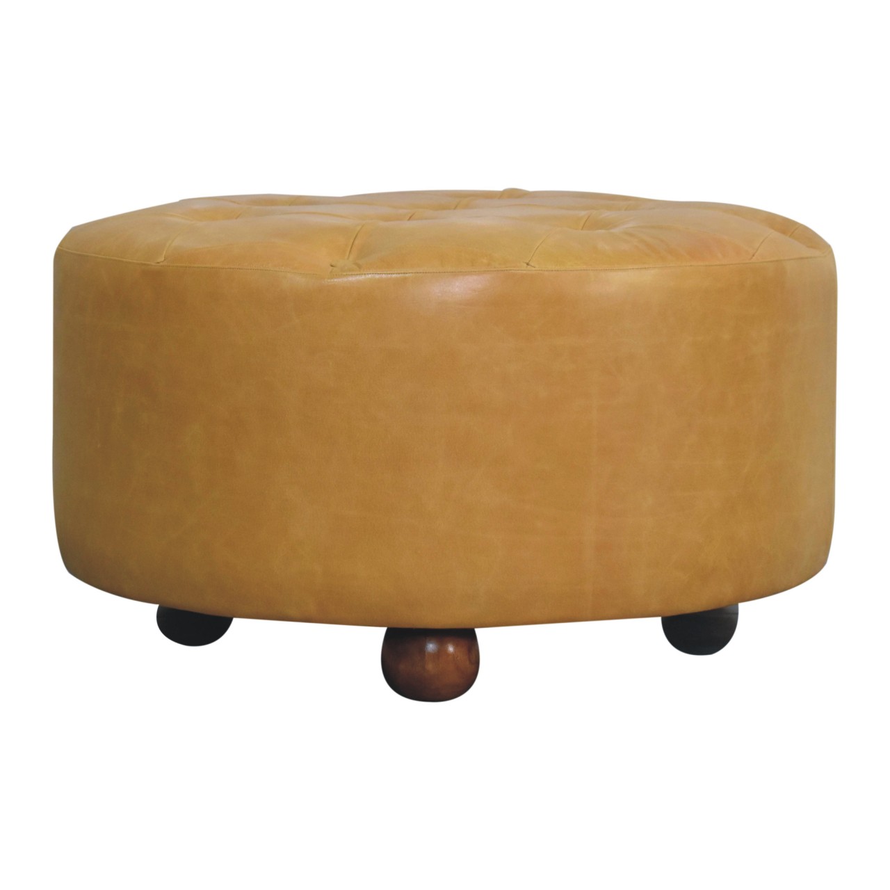 Couchtisch aus Amber-Eiche und Leder