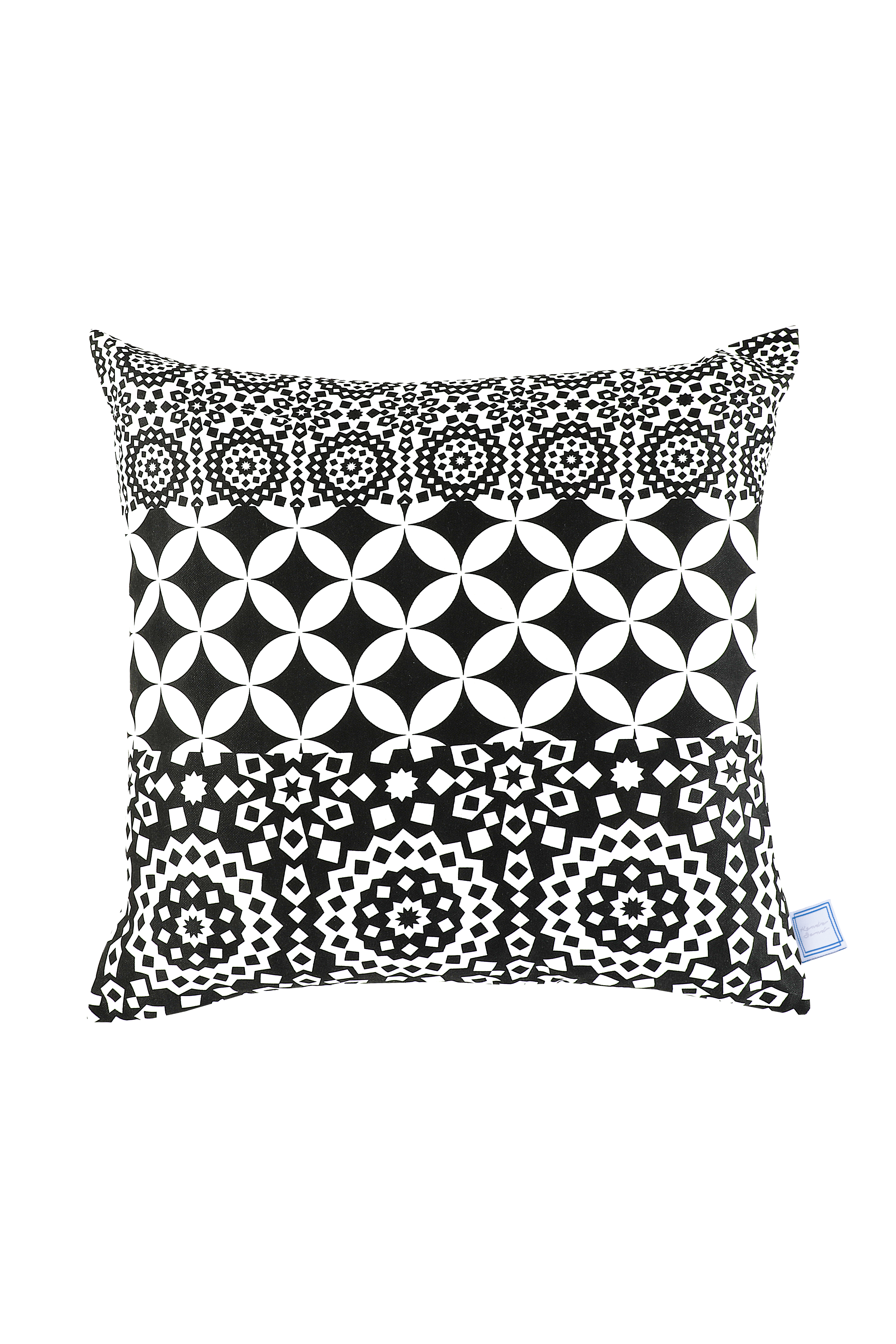 Deko-Kissen Dekokissen Stereo 125 Schwarz / Weiß 45cm x 45cm