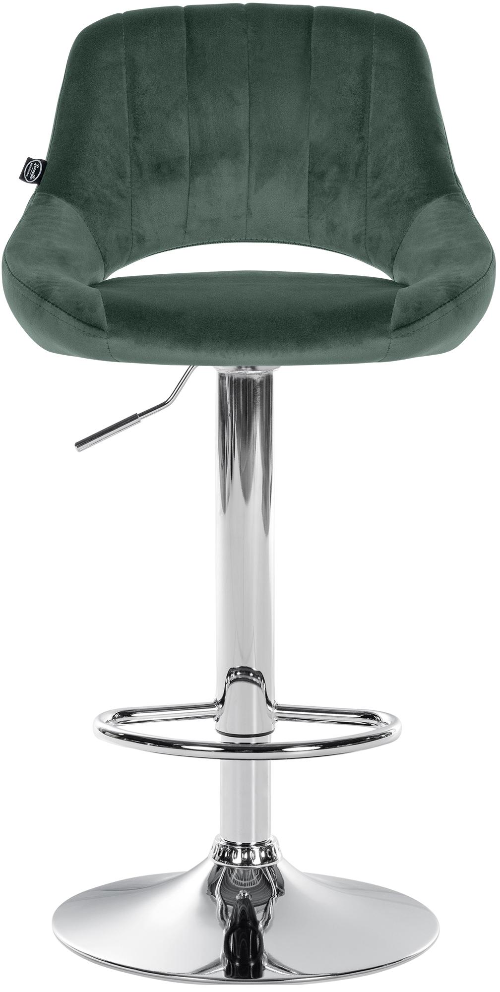 Barhocker Milet Samt chrom