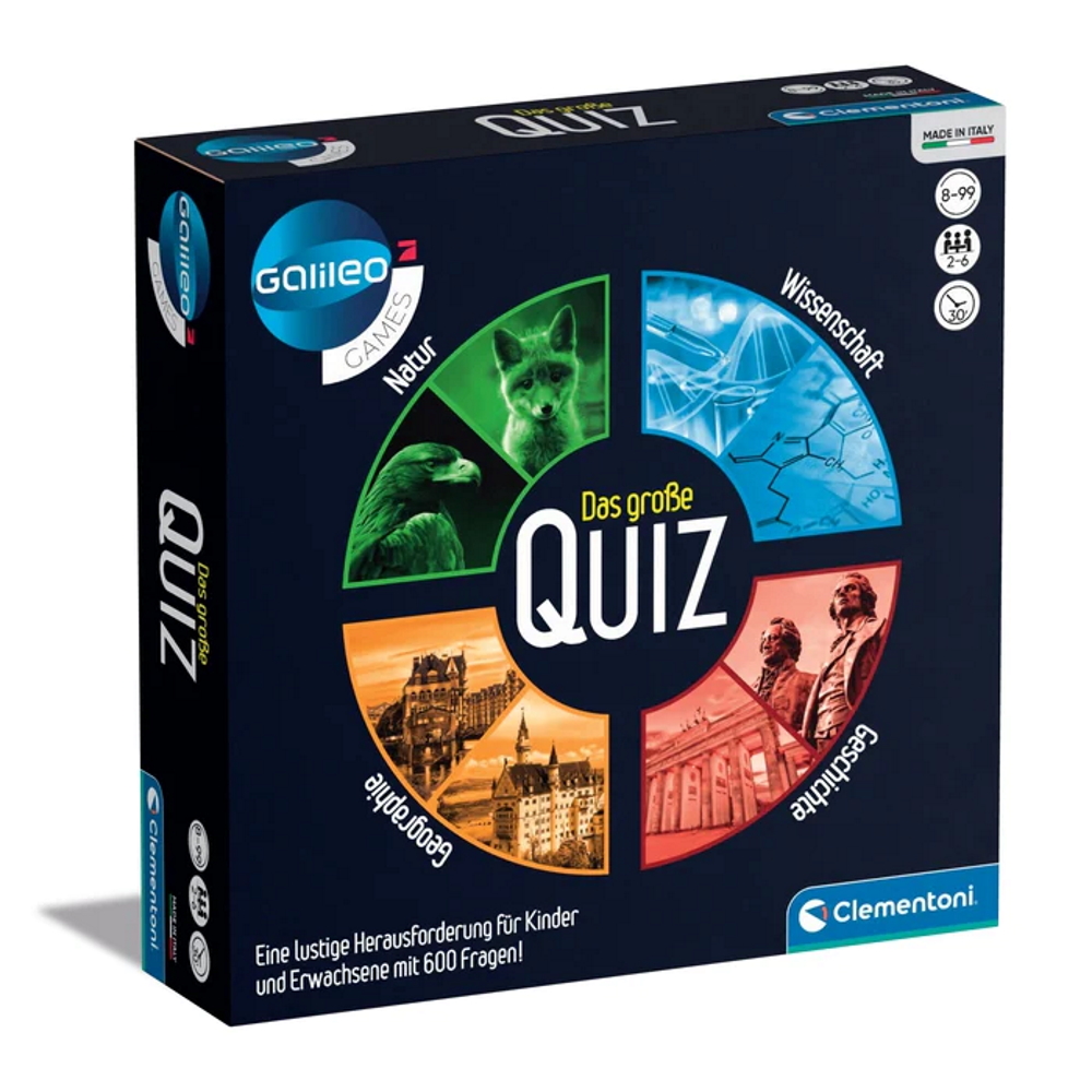 Clementoni Büro- und Schulbedarf Clementoni 59301 - Galileo - Das große Quiz - Galileo Games