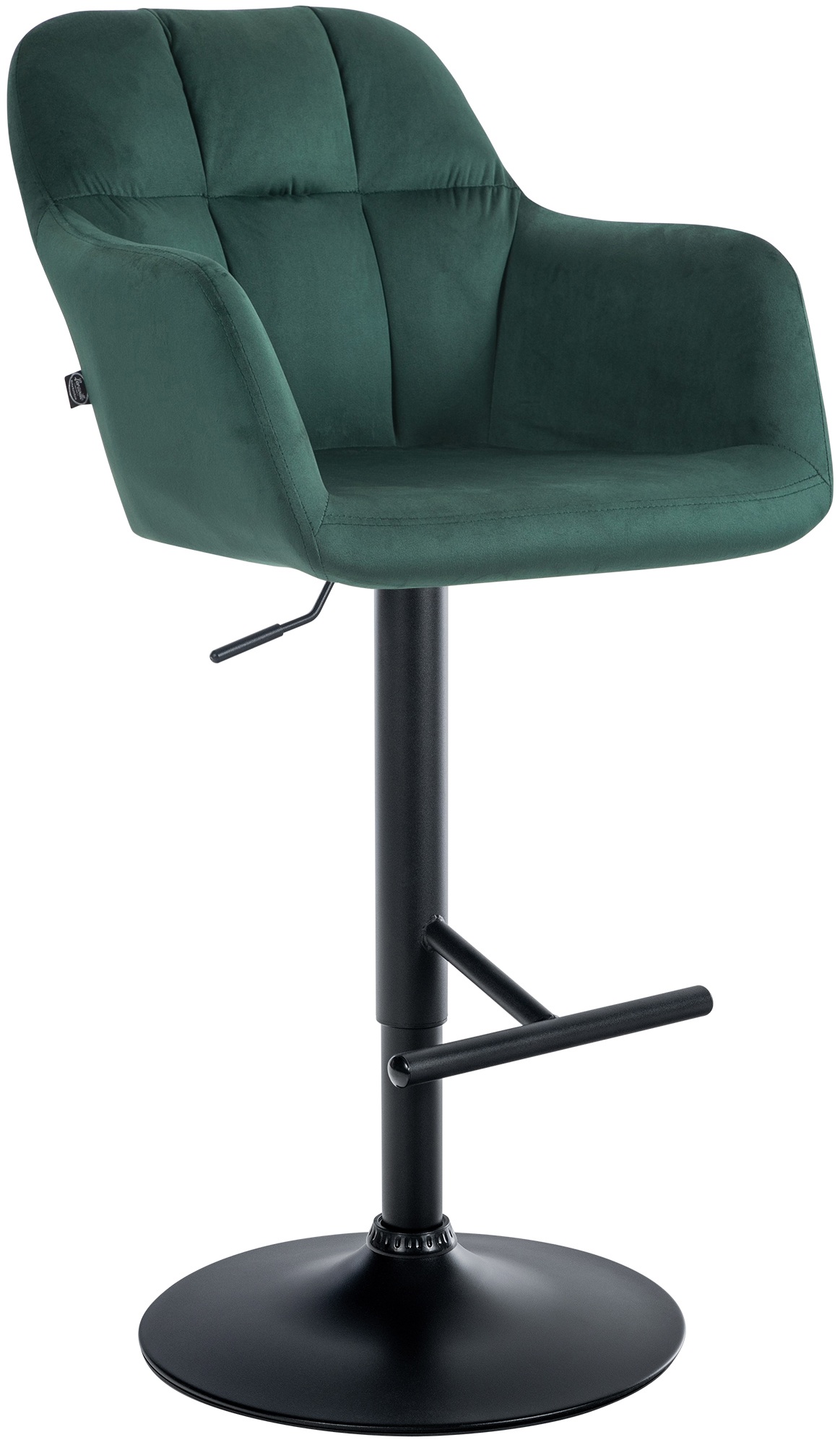 Barhocker Natoma Samt schwarz