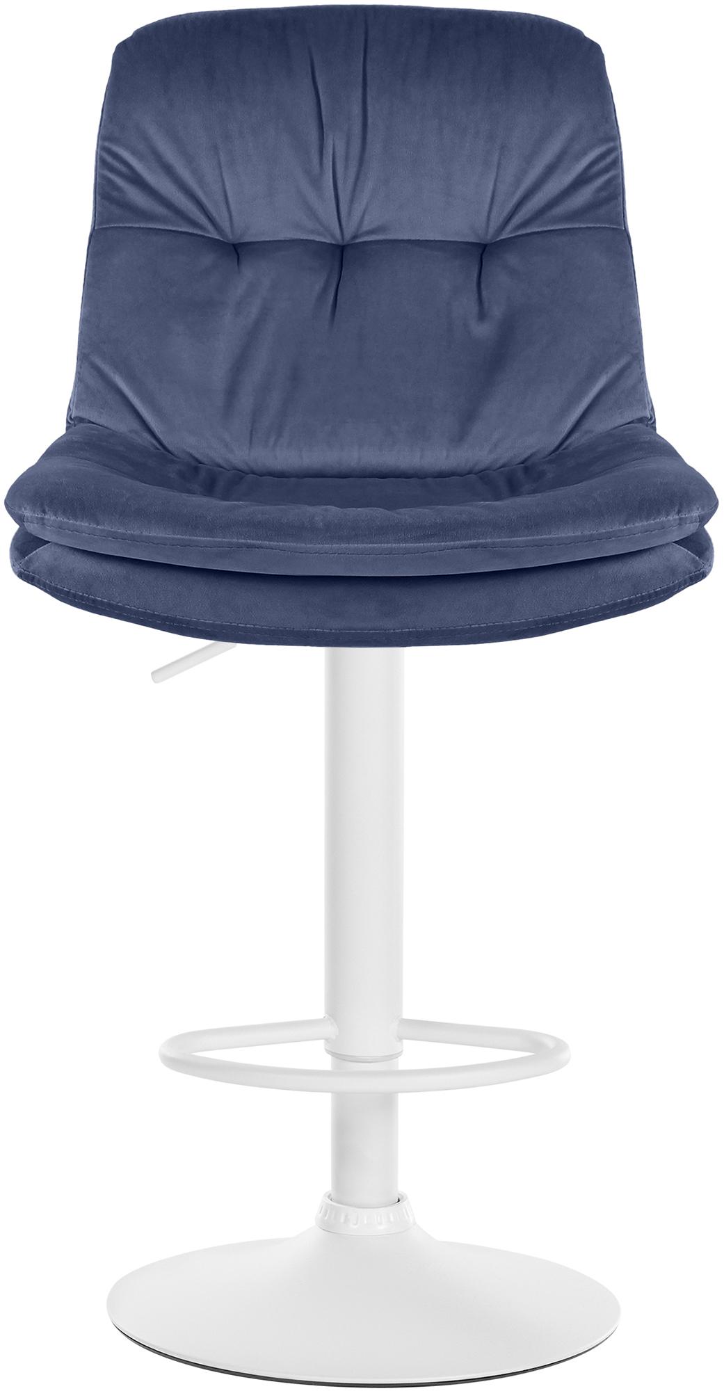 Barhocker Laurel Samt weiß
