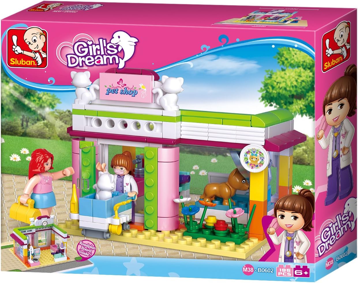 Sluban Bau- & Konstruktionsspielzeug Sluban M38-B0602 - Girl's Dream - Tierhandlung