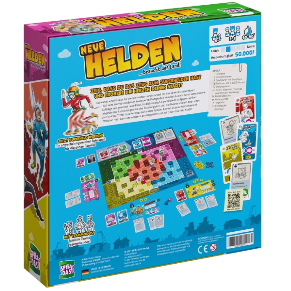SPIEL DAS! Verlag Brettspiele & Gesellschaftsspiele Neue Helden braucht das Land - Brettspiel