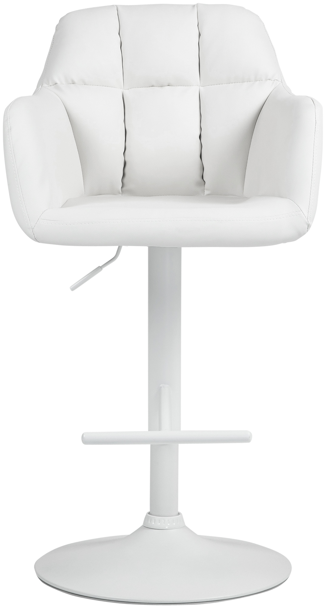 Barhocker Natoma Kunstleder weiß