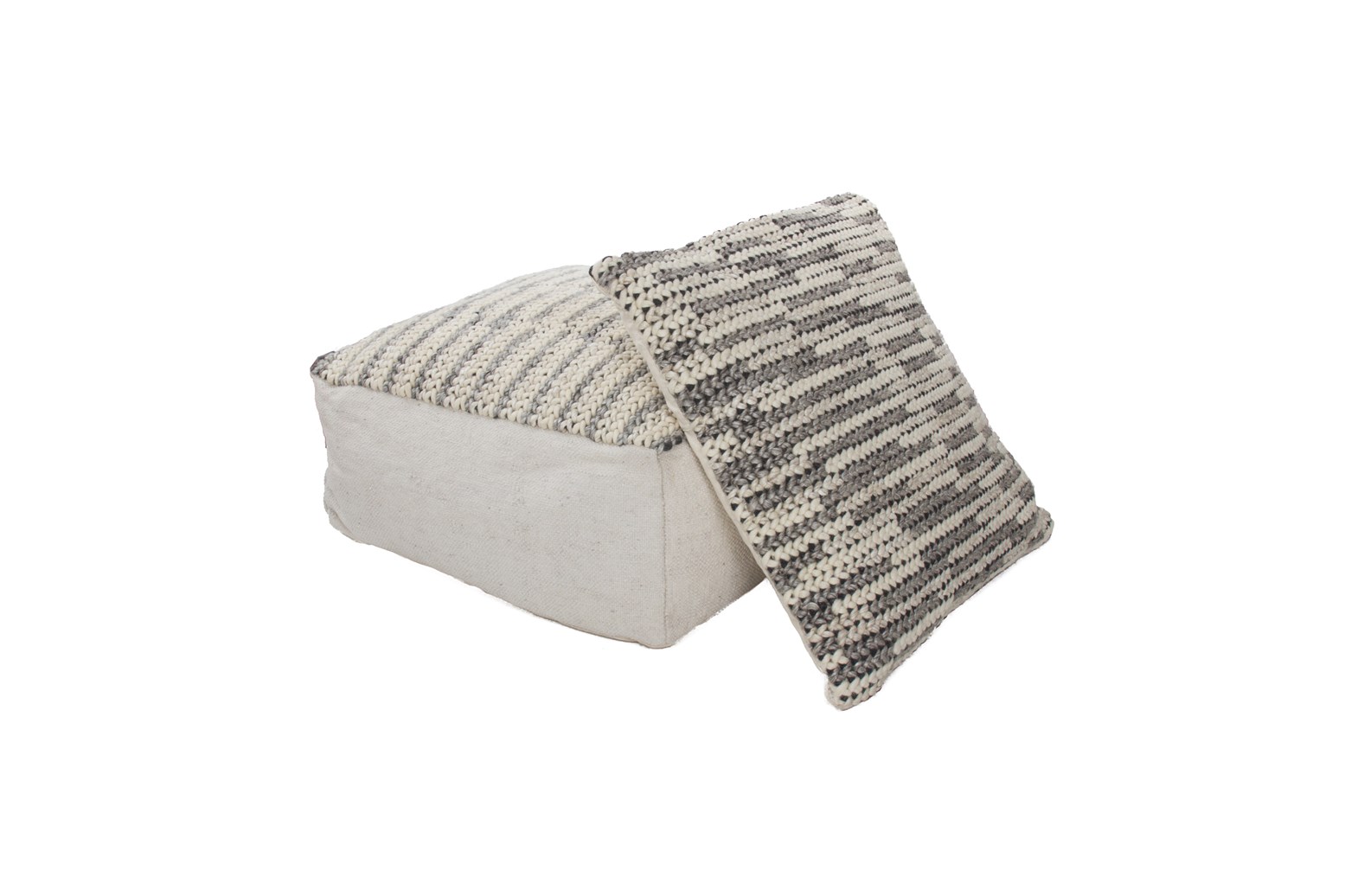 Pouf Shaun 510 Grau 80cm x 80cm