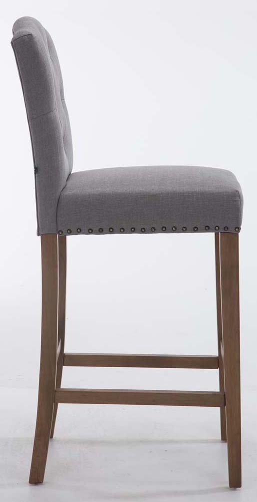 2er Set Barhocker Louise Stoff antik-hell