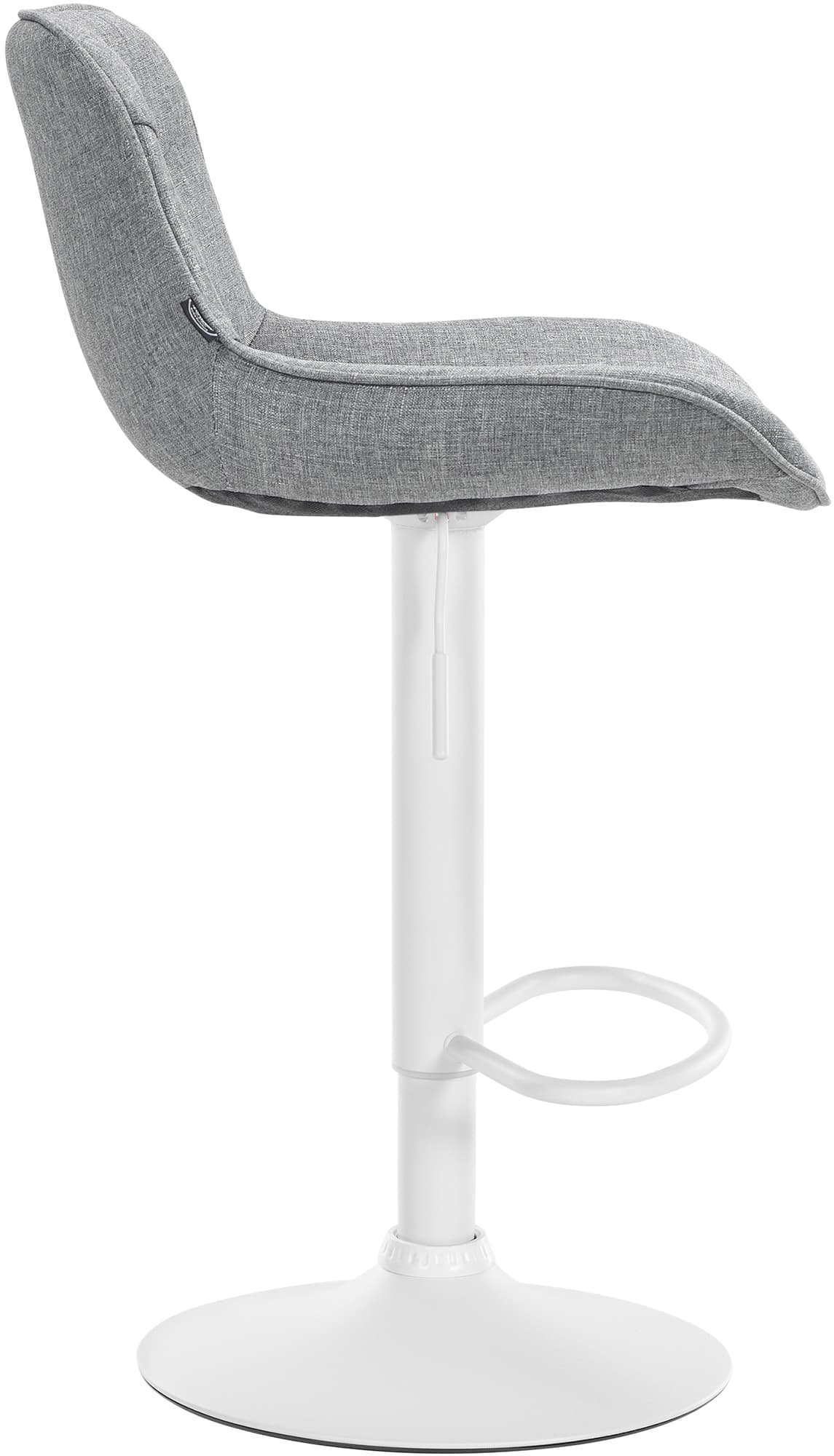 Barhocker Vonore Stoff weiß