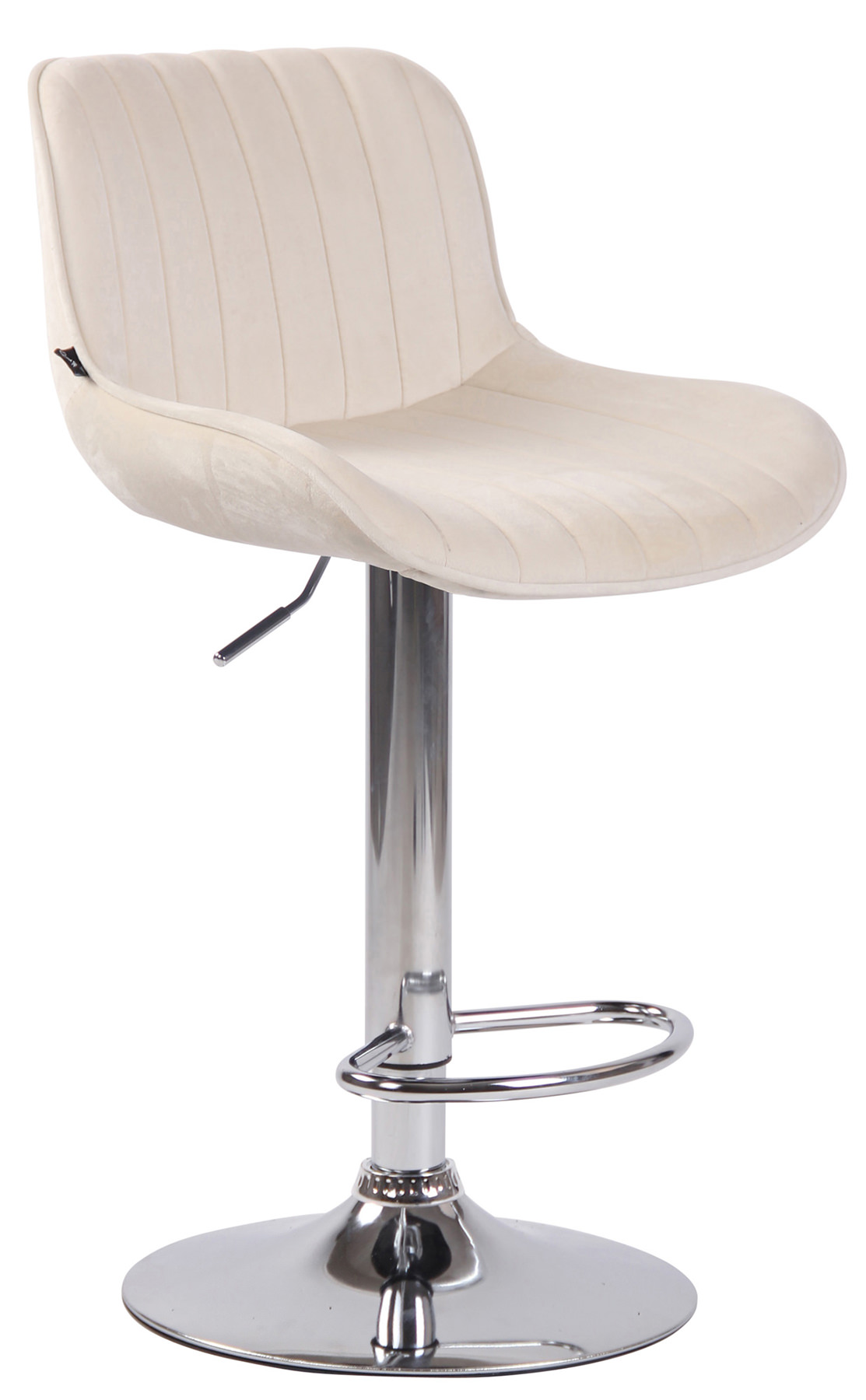2er Set Barhocker Lentini Samt chrom