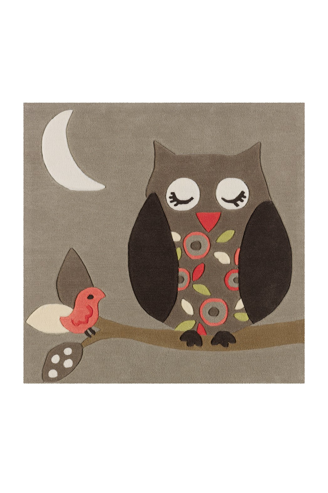 Teppich Joy 4190 Multi Owl 130cm x 130cm ECKIG