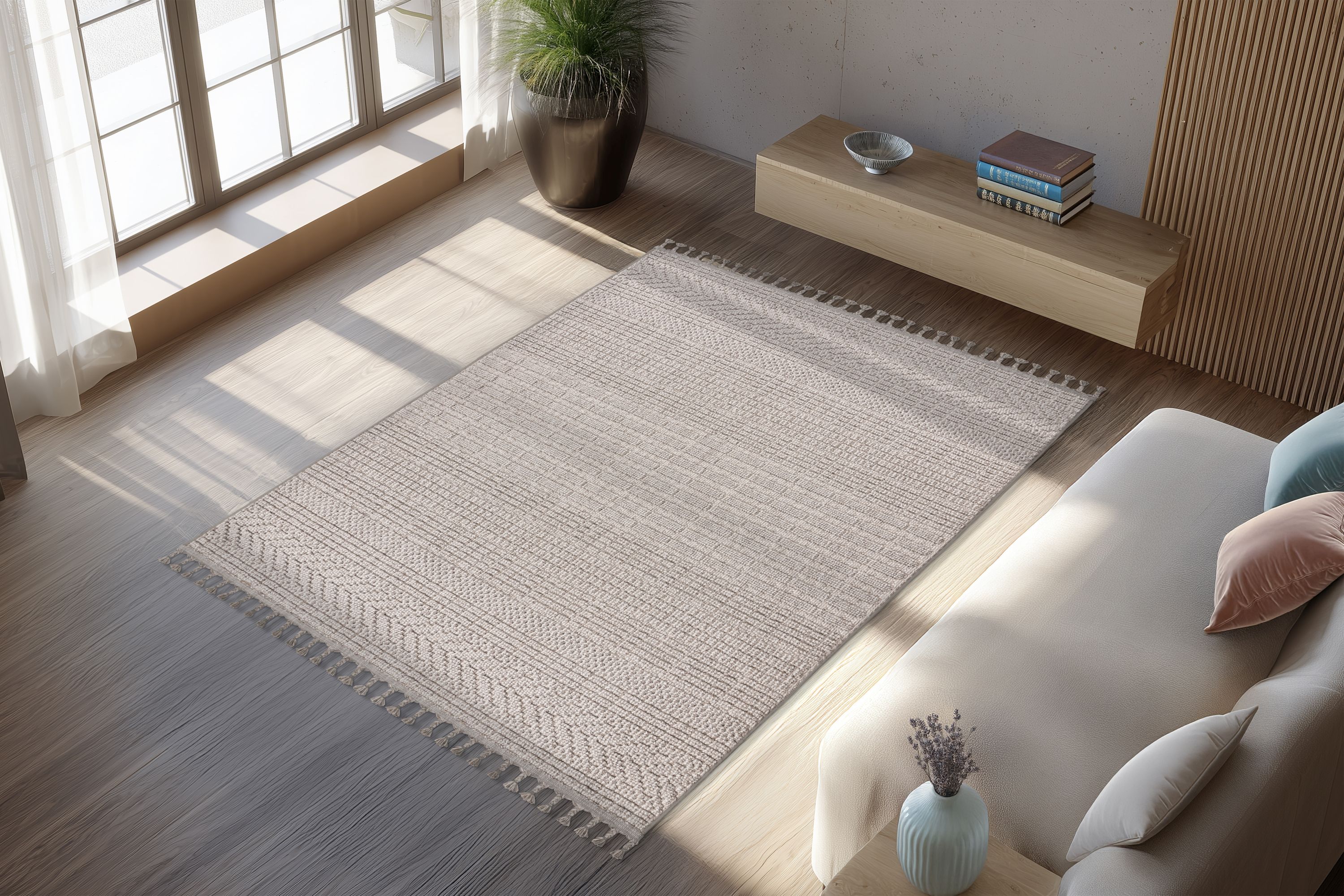 Teppich Reef 125 Silber 120 x 170 cm