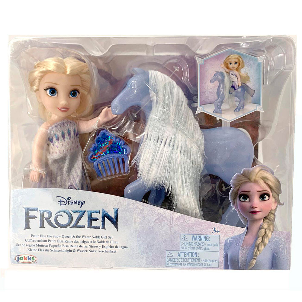 Jakks Pacific Eiskönigin Disney Frozen / Die Eiskönigin - Elsa + Nokk Puppe - 15 cm
