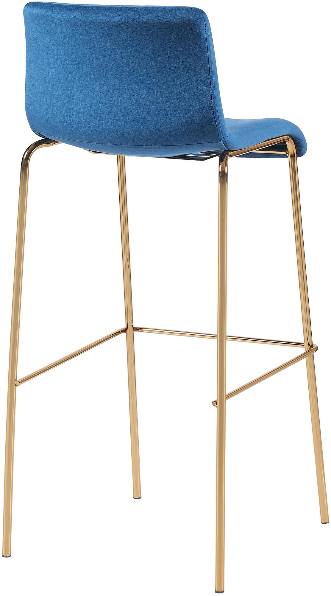 Barhocker Hoover Samt 4-Fuß Gold