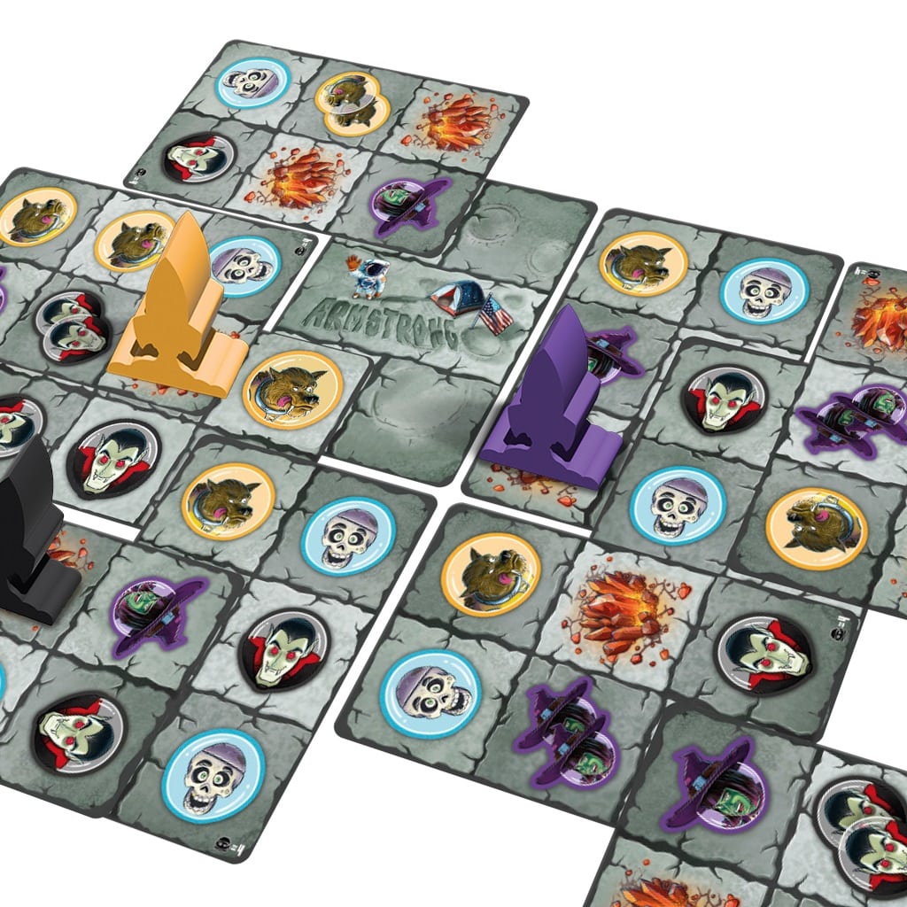 SPIEL DAS! Verlag Brettspiele & Gesellschaftsspiele Monsters on the Moon - Brettspiel