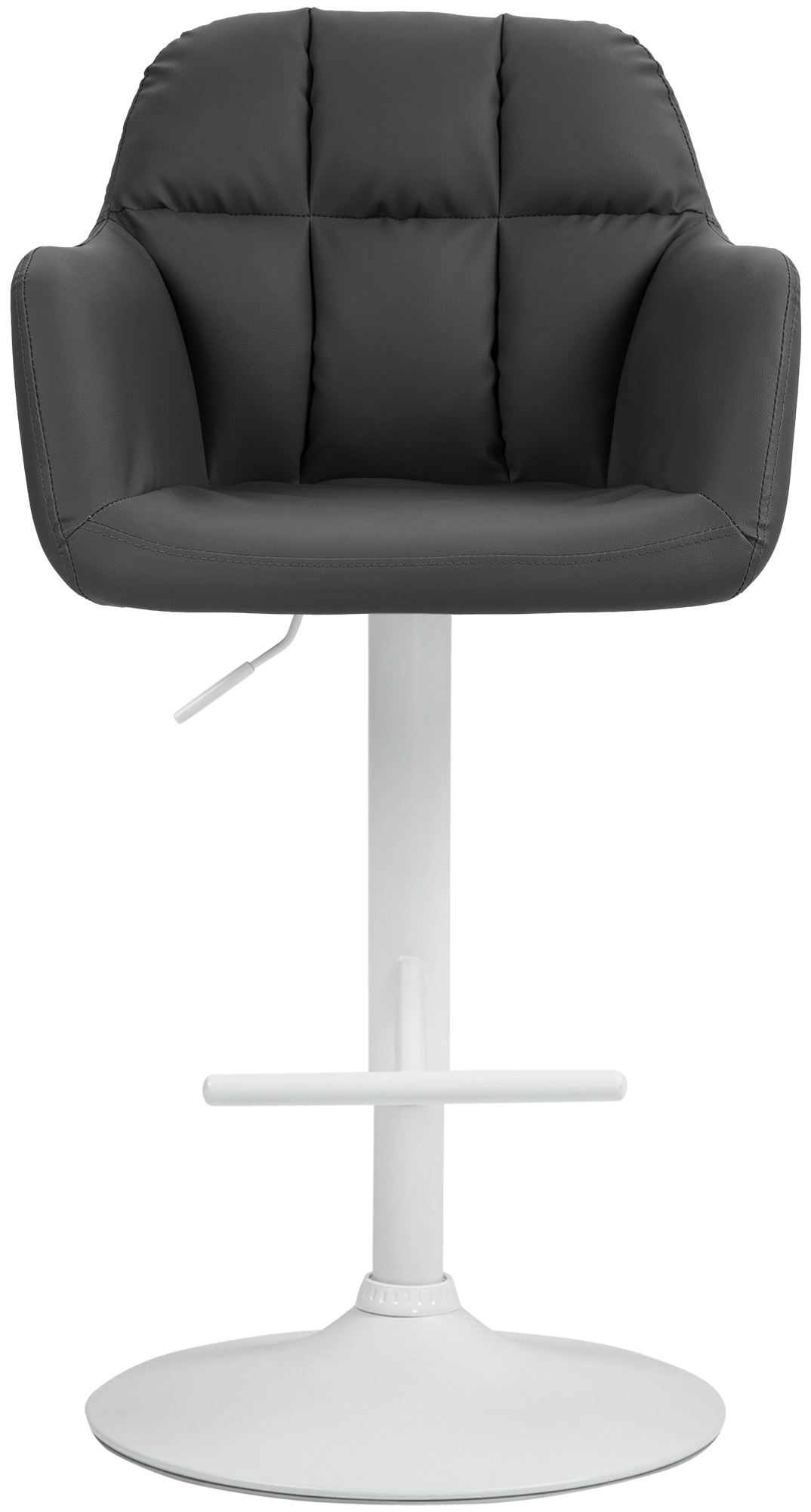 Barhocker Natoma Kunstleder weiß