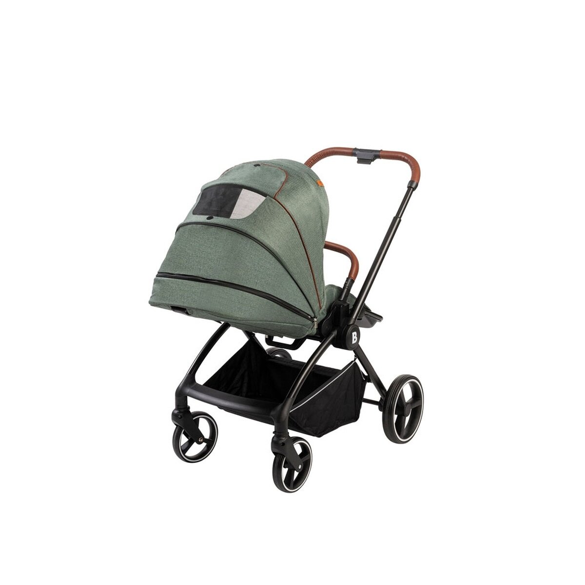 BabyTrold Alex 2in1 Kinderwagen Set Forest Green mit Babywanne, Sportsitz und Fußsack
