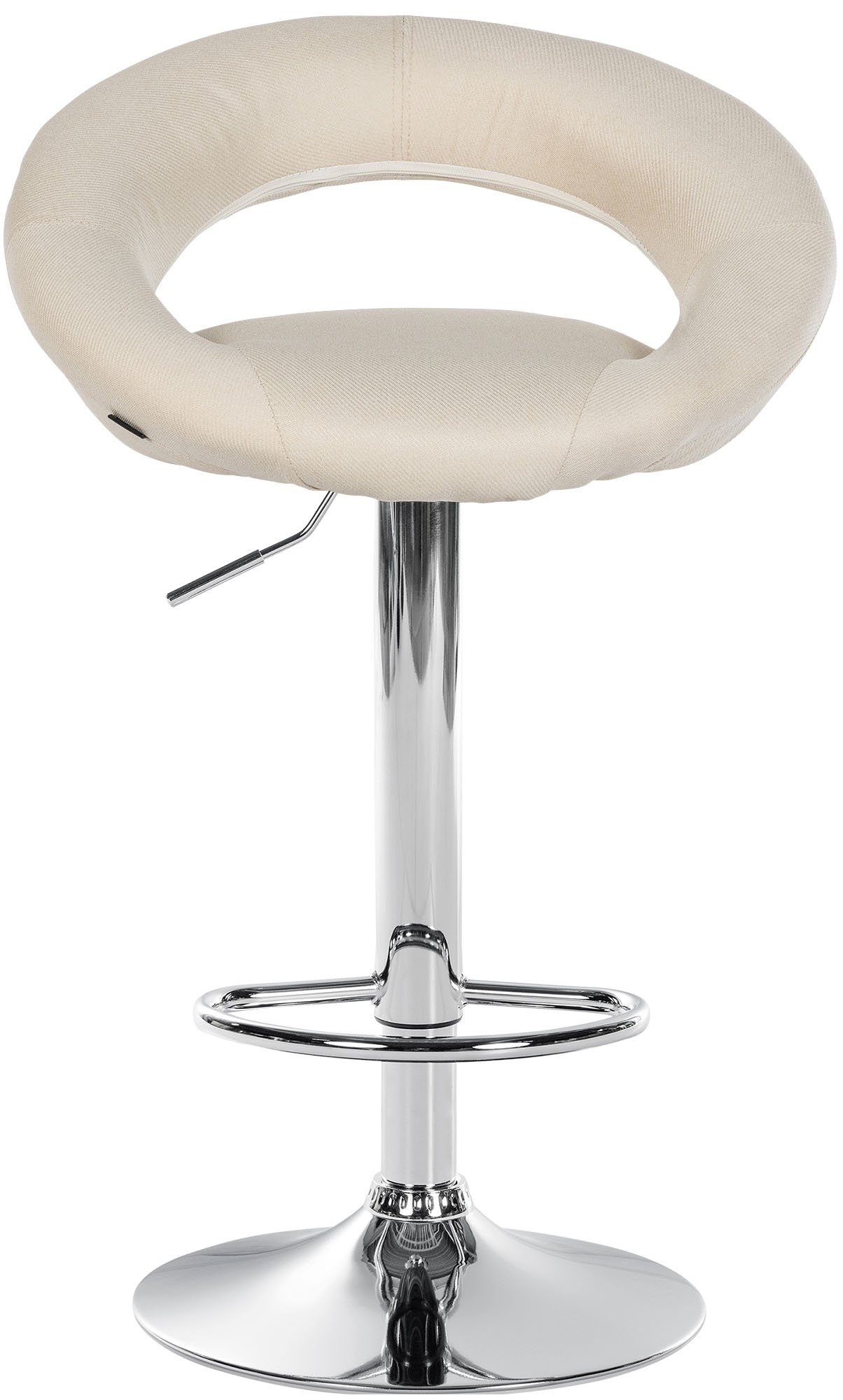 Barhocker Olinda Stoff chrom