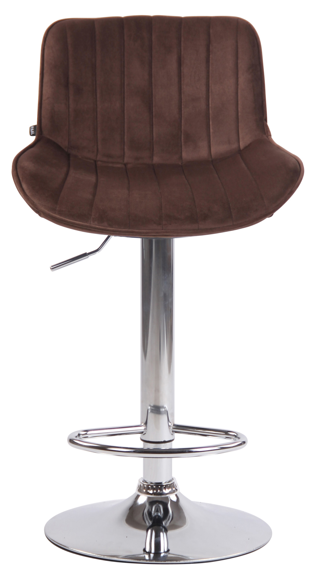 Barhocker Lentini Samt chrom