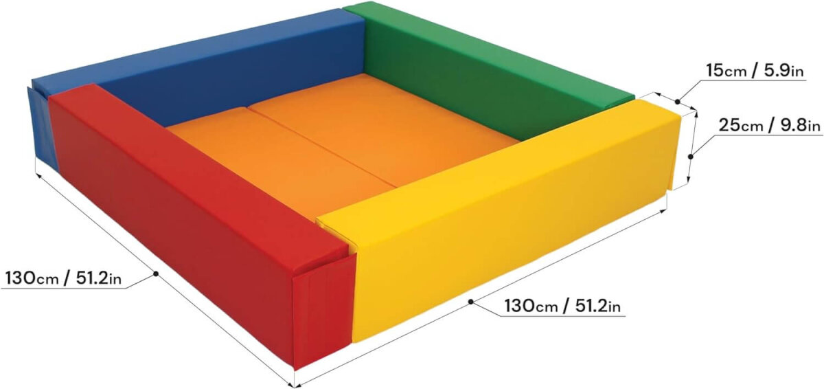 IGLU Ball Play Heaven - Mehrfarbig - Bällebad Rahmen für Kinder zwischen 1-7 Jahre (ohne Füllung)