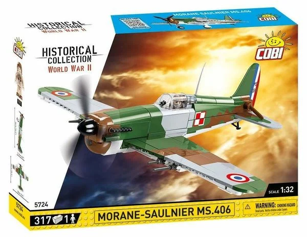 COBI Modelle & Fahrzeuge COBI-5724 Konstruktionsspielzeug - Historical Bausatz Morane Saulnier MS.406