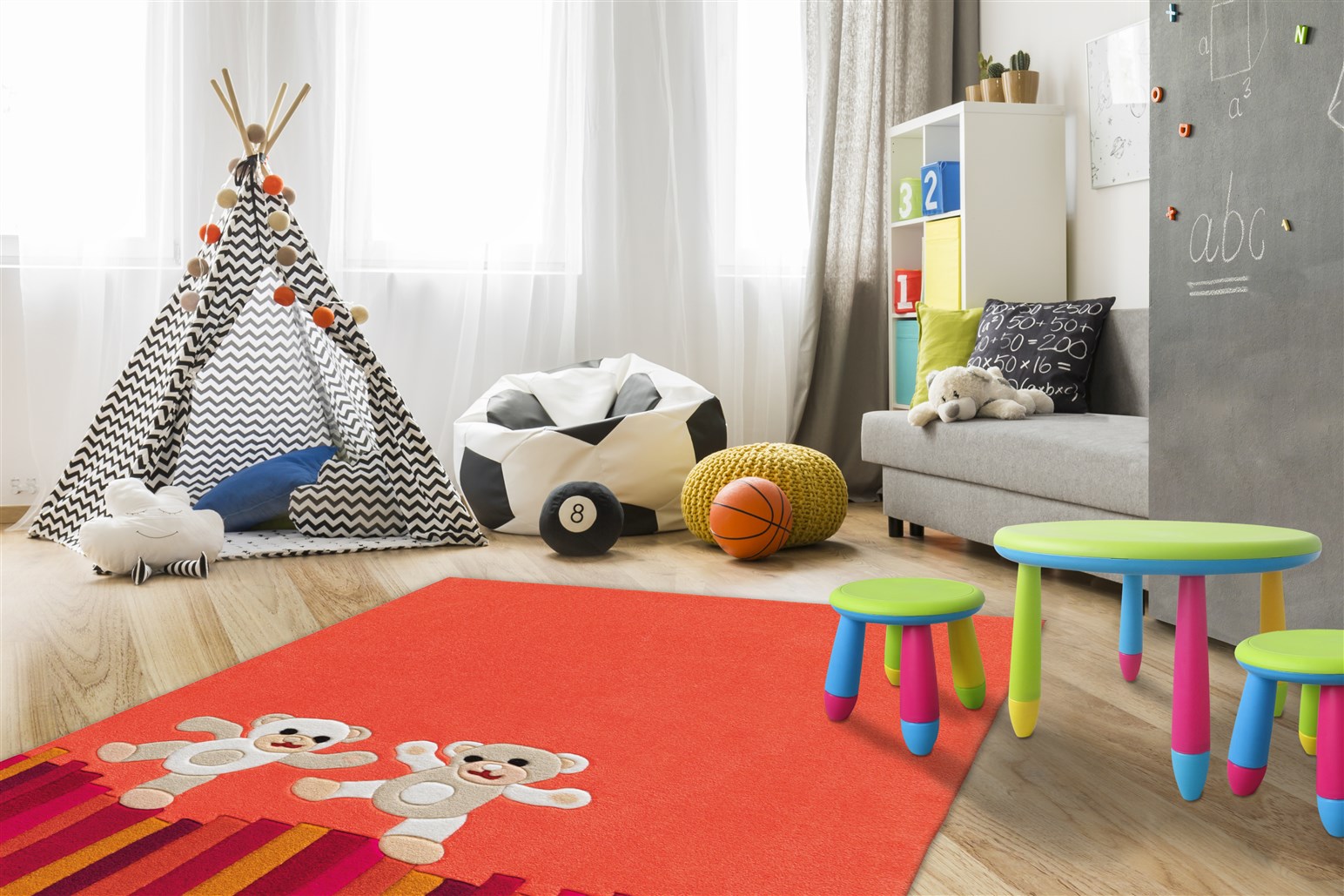 Teppich Joy 4117 Multi Teddy 110cm x 160cm
