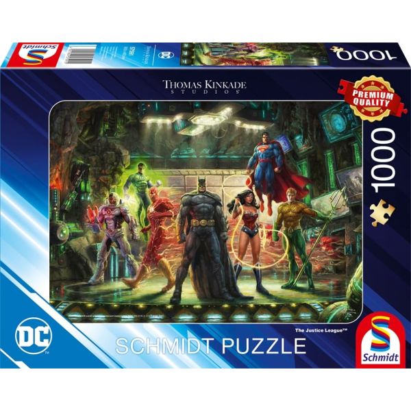 Schmidt Spiele GmbH Puzzles The Justice League - Puzzle 1000 Teile - Thomas Kinkade Collection