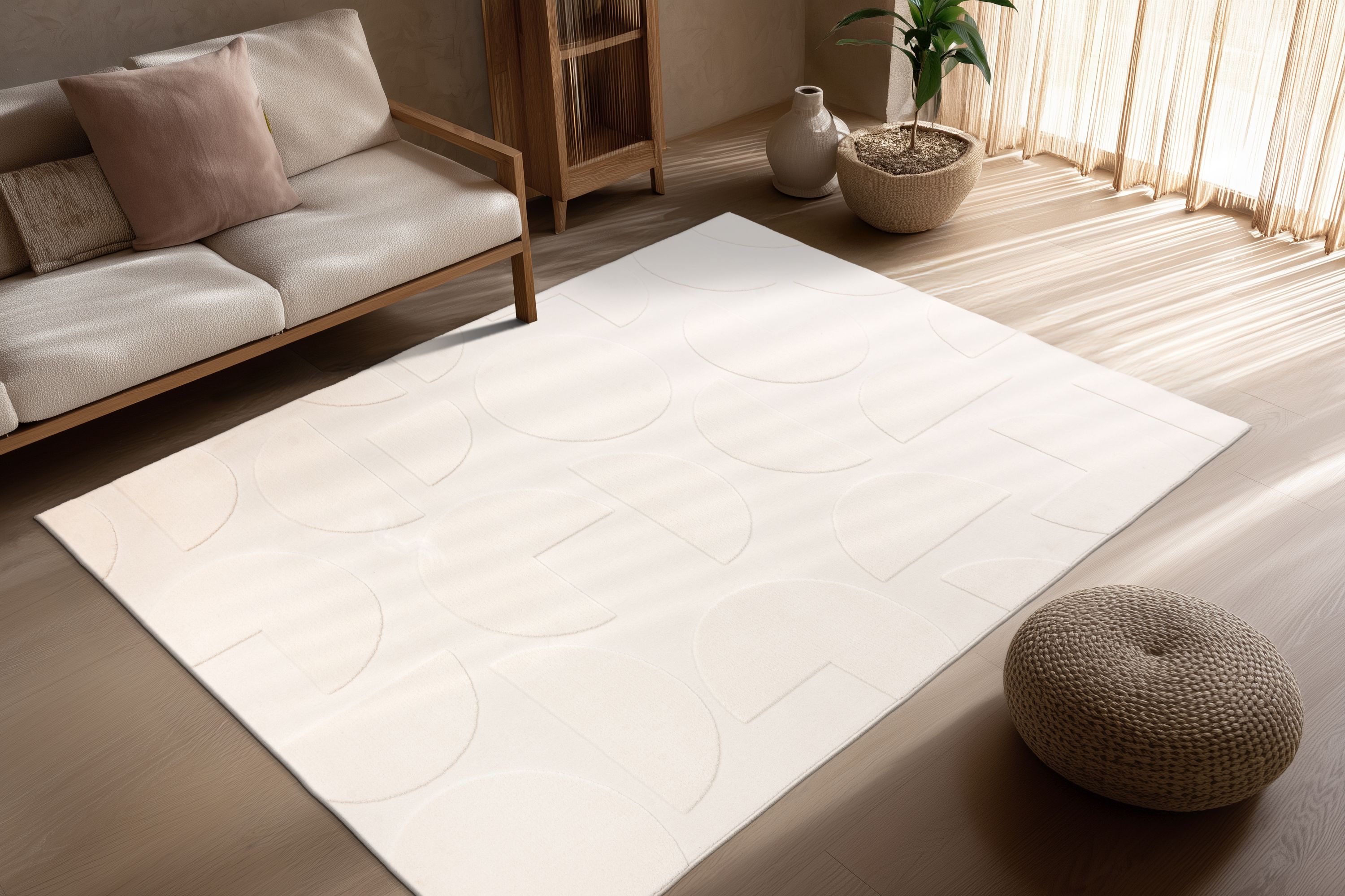 Teppich Niburi 425 Elfenbein 120cm x 170cm