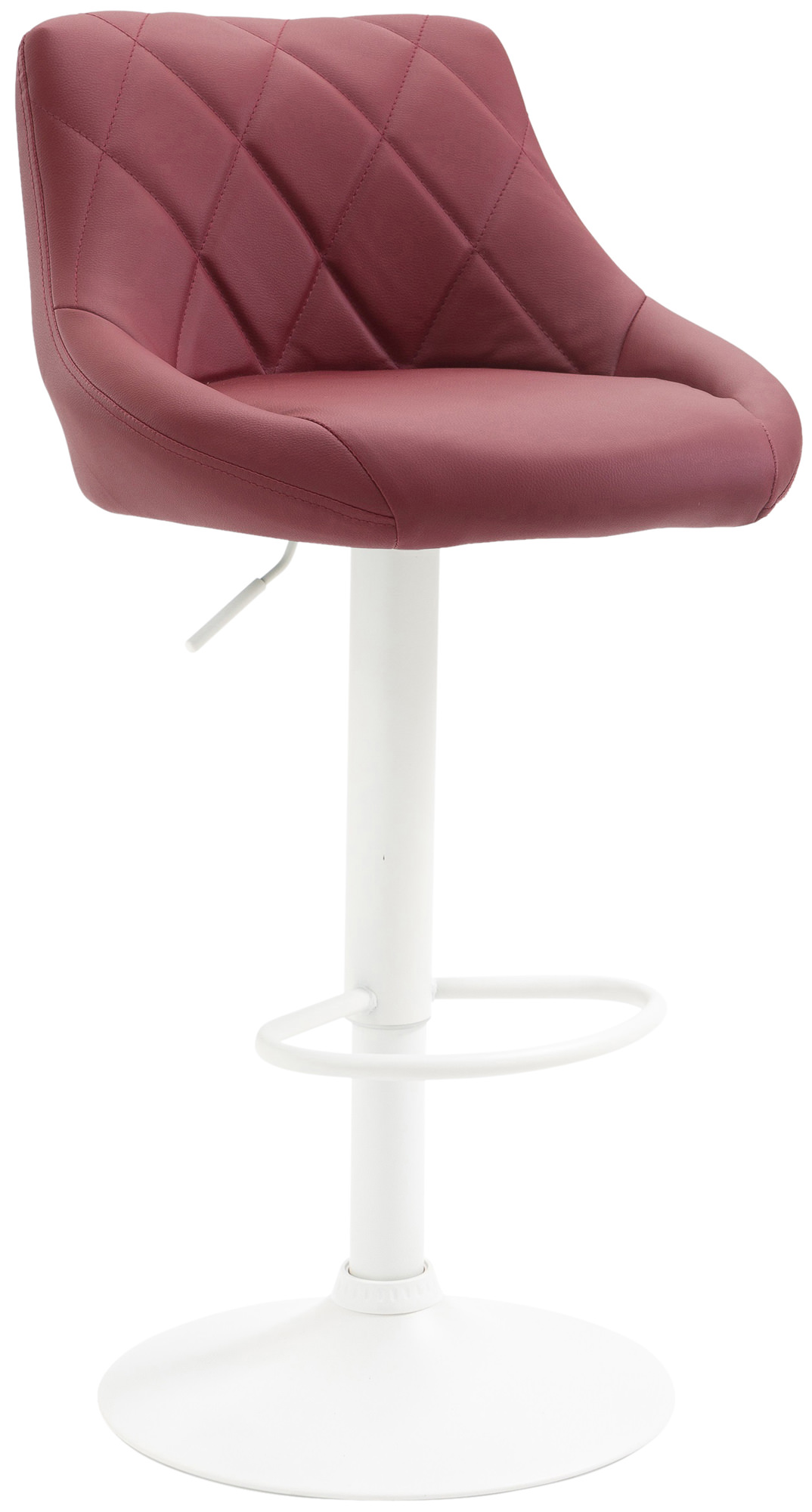 Barhocker Lazio Kunstleder weiß