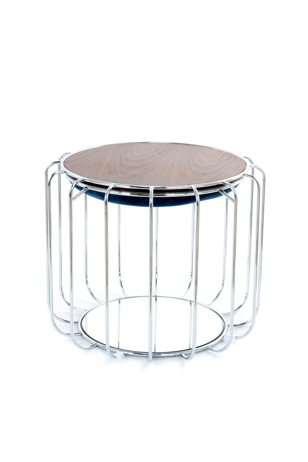Beistelltisch Beistelltisch / Pouf Comfortable 110 Petrol / Silber
