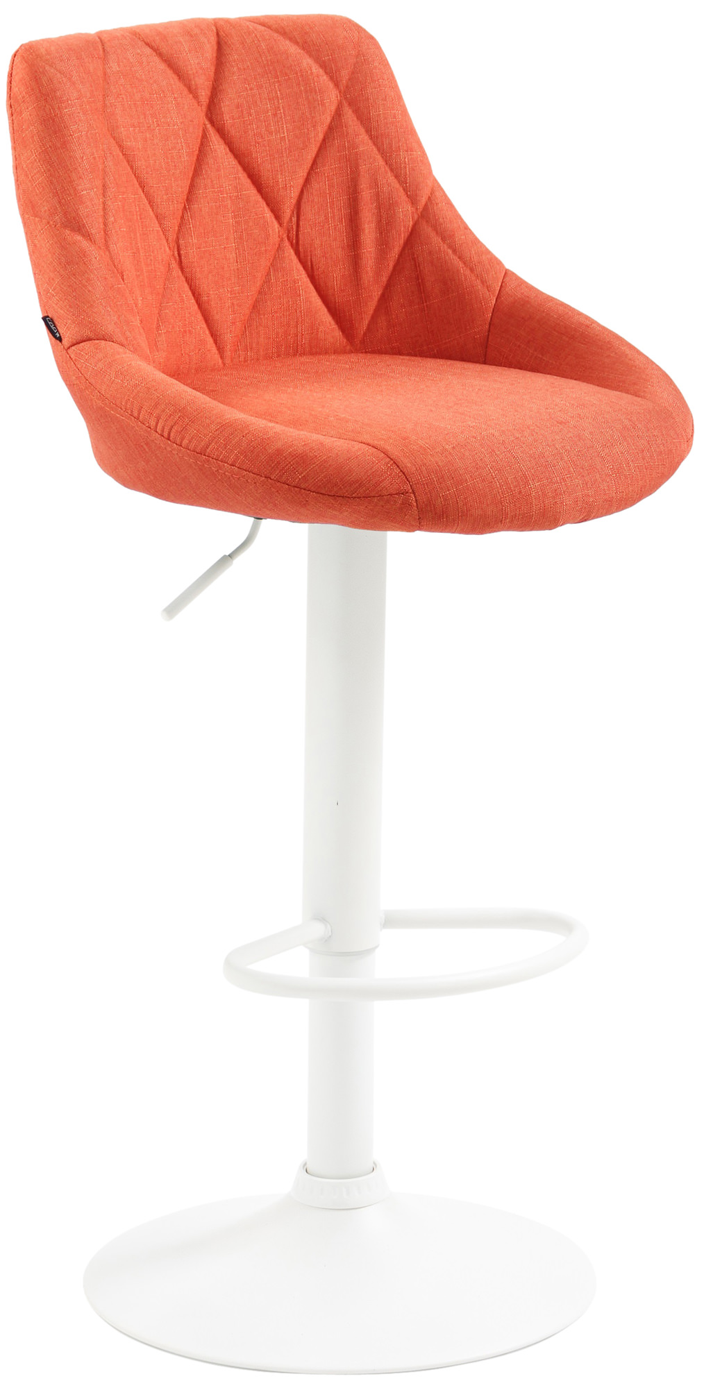 Barhocker Lazio Stoff weiß
