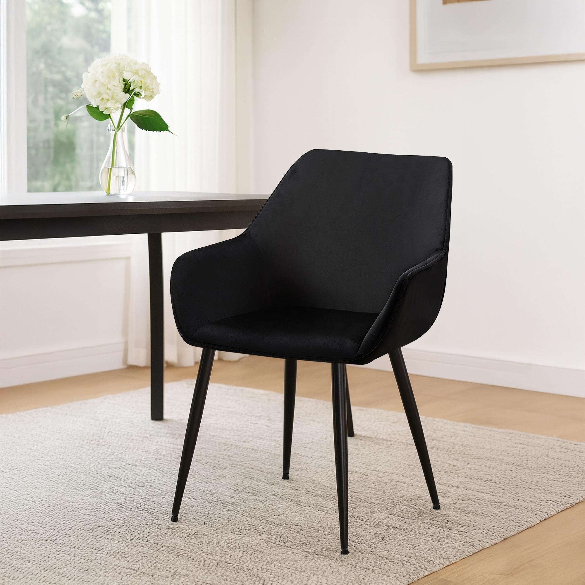 2er Set Esszimmerstuhl Vessa Samt
